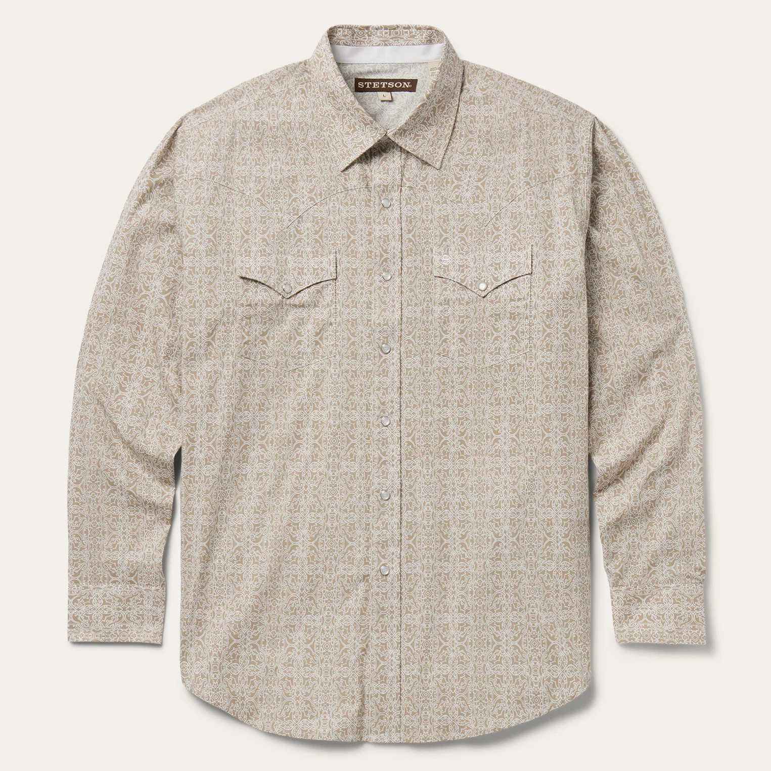 Medallion Print Western Shirt