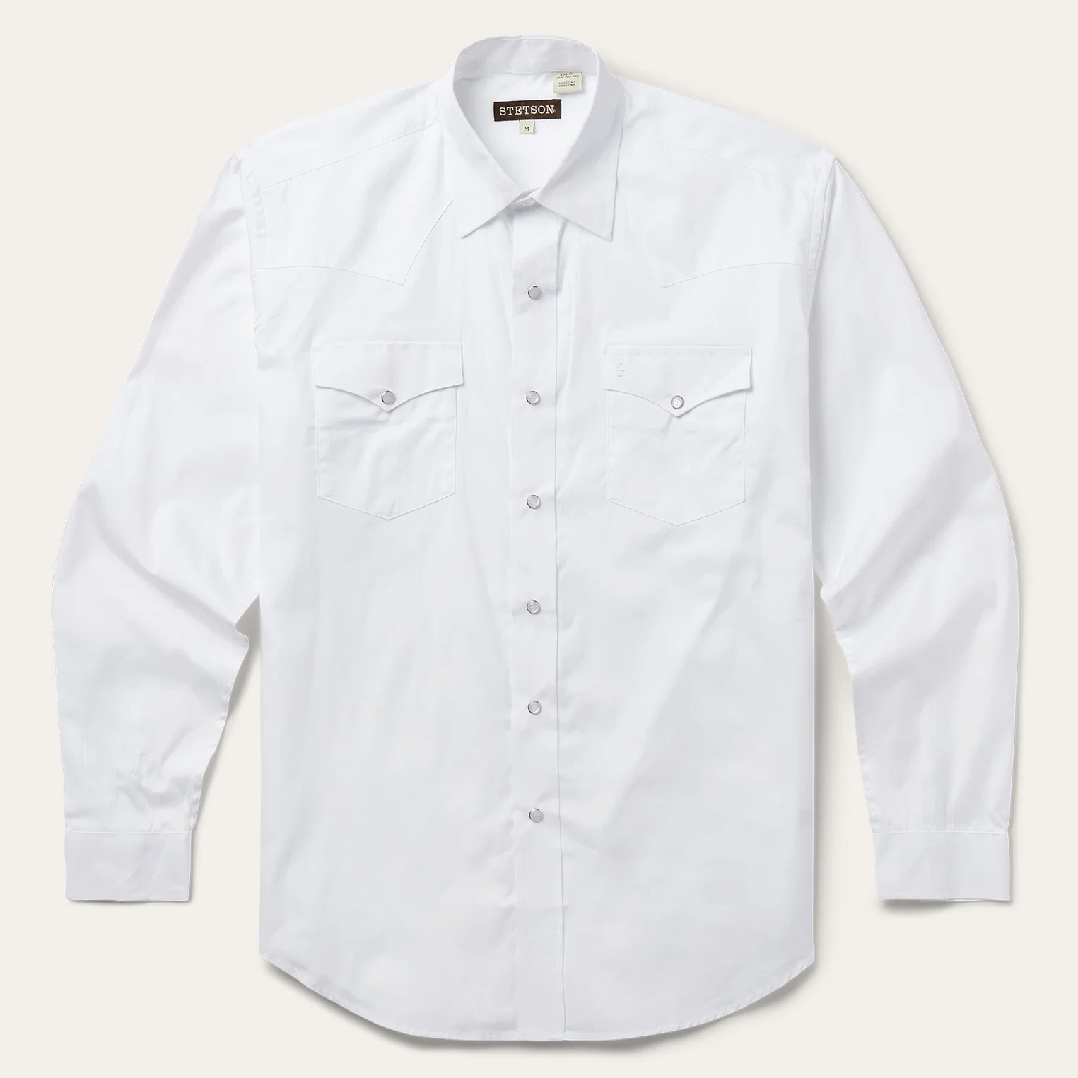 White Pinpoint Oxford Western Shirt