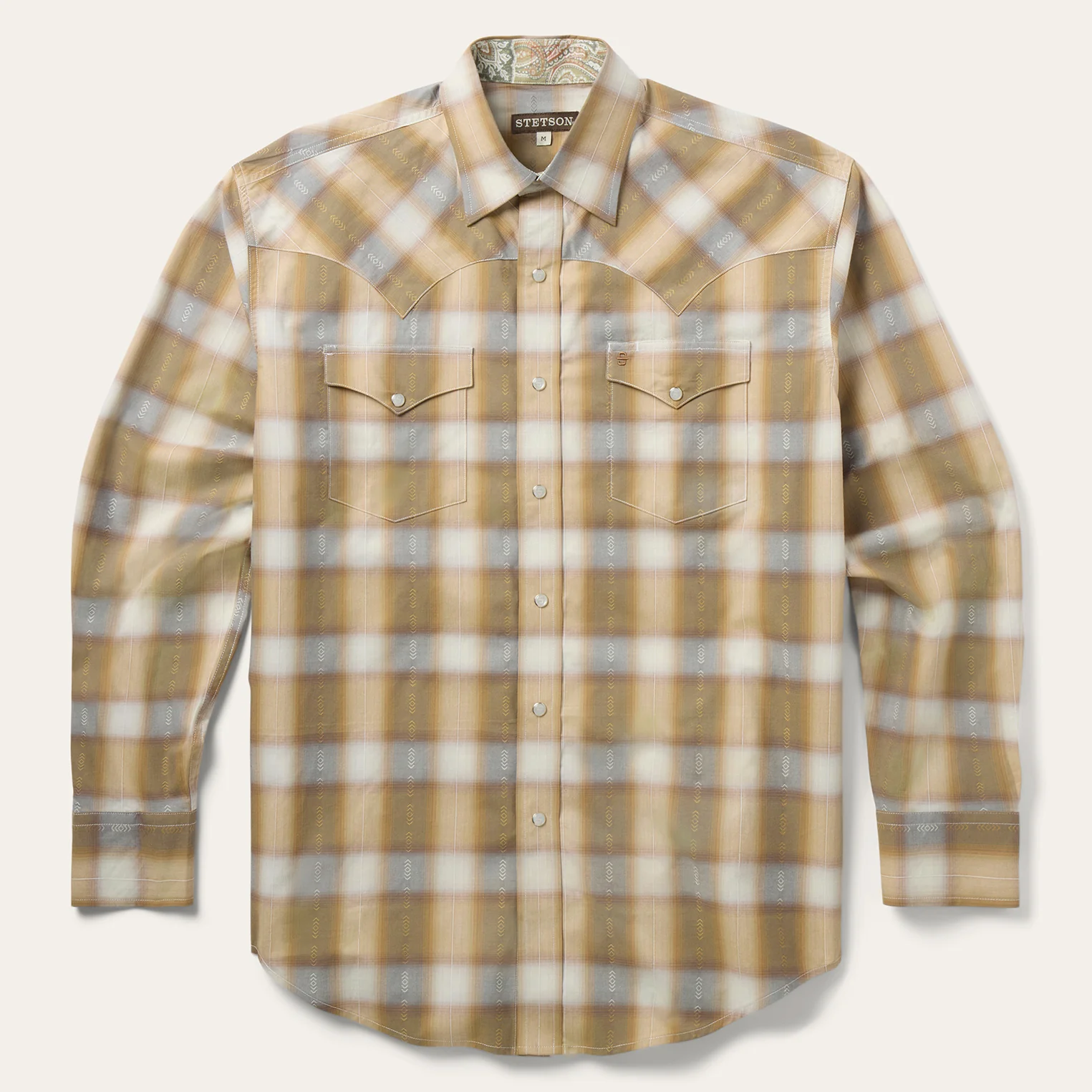 Gold Dust Plaid Western Shirt