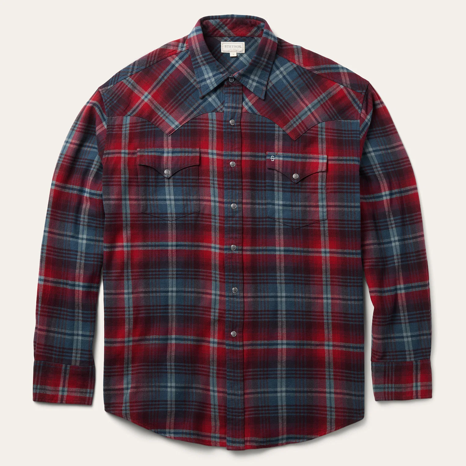 Brushed Twill Plaid Western Shirt