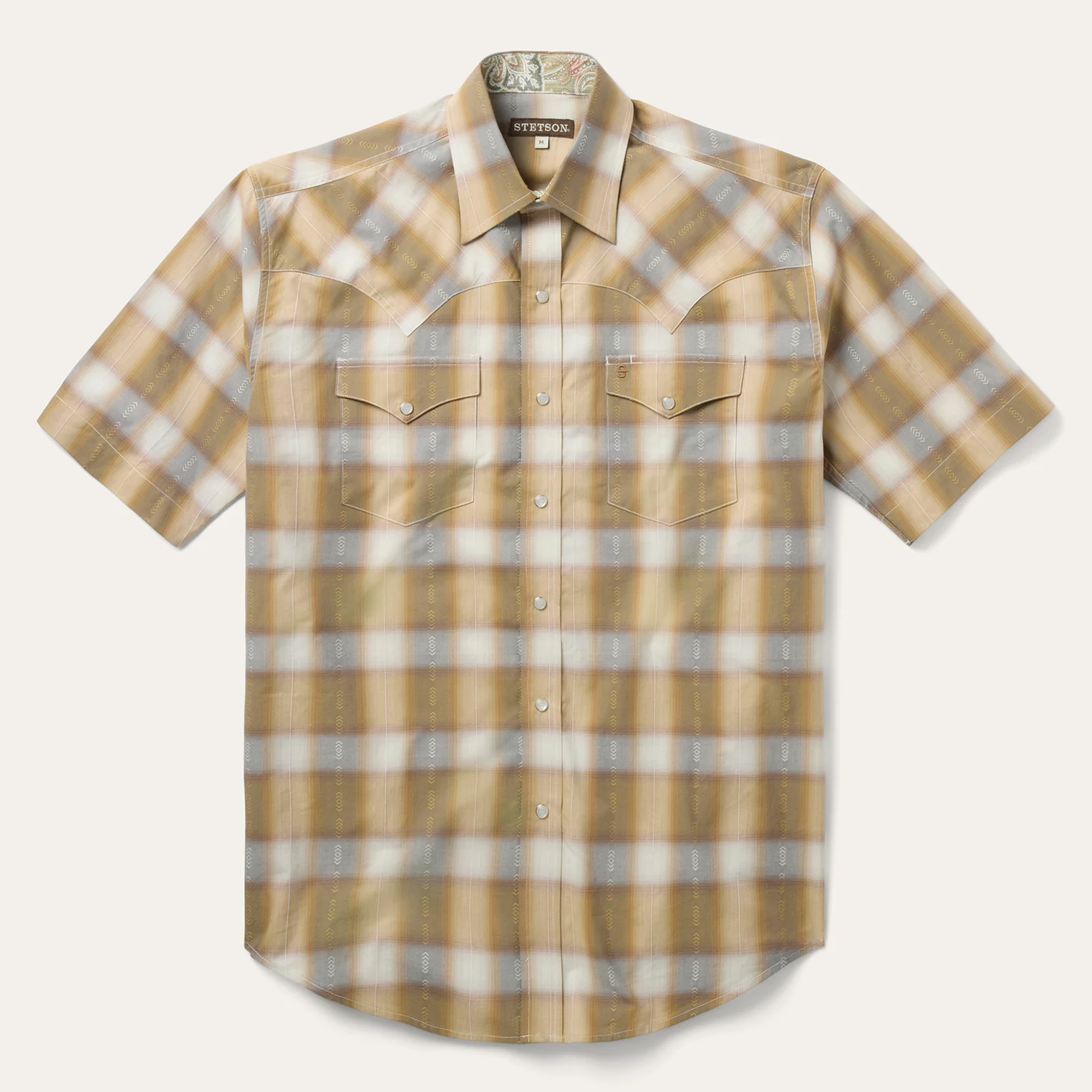 Gold Dust Plaid Short Sleeve Shirt