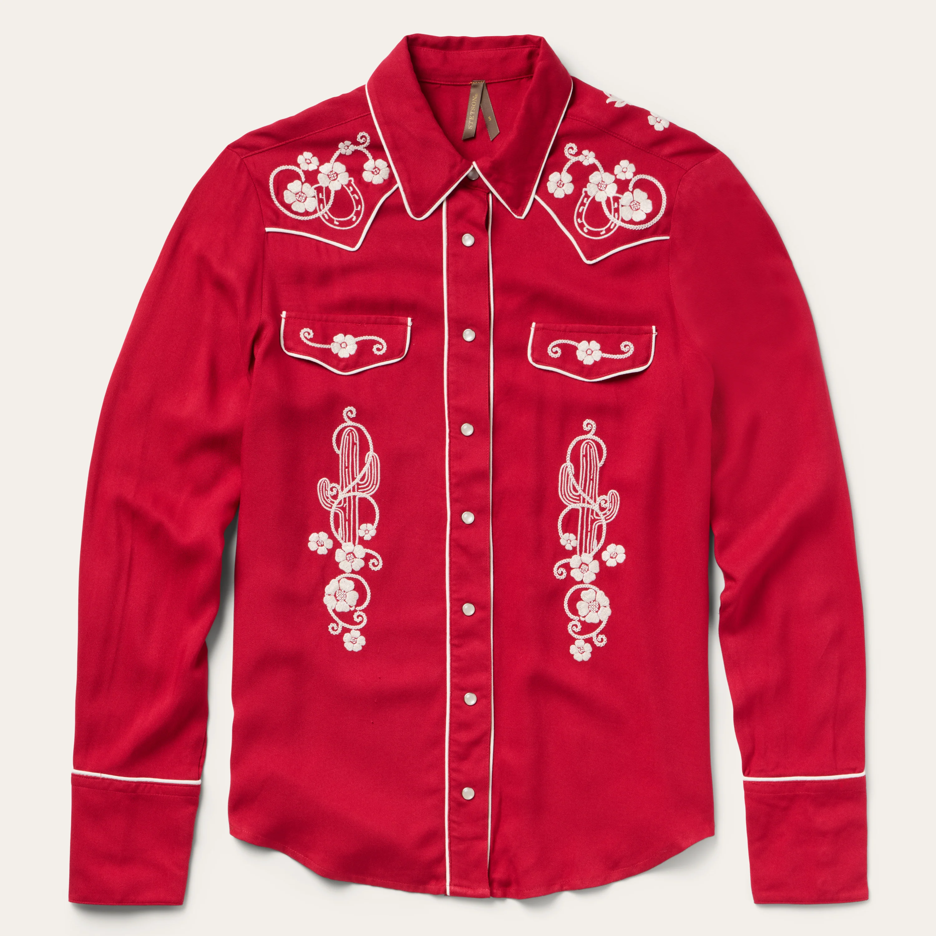 Embroidered Retro Western Shirt