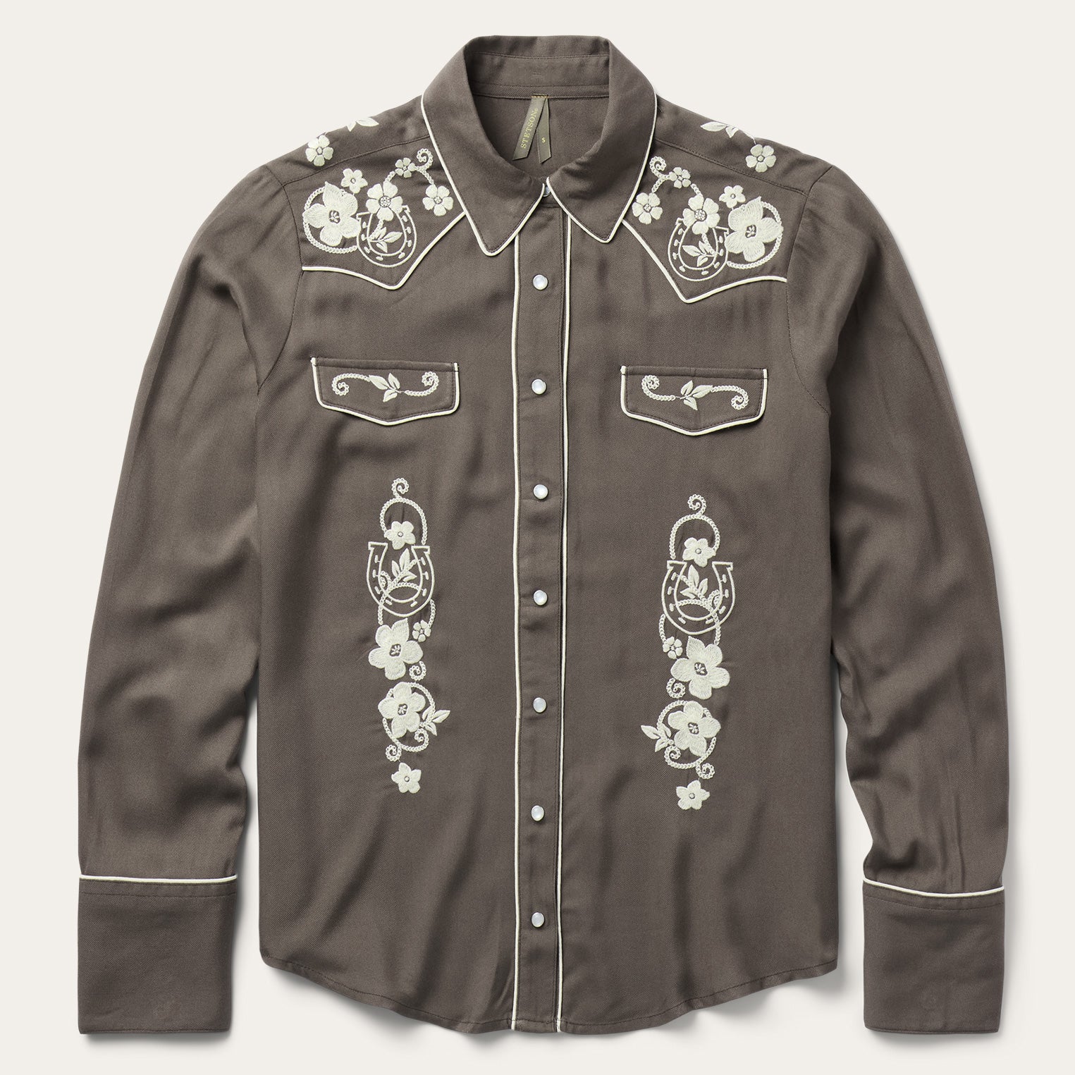 Embroidered Retro Western Shirt