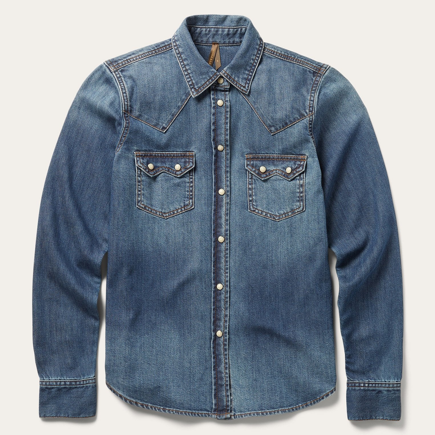 Distressed Denim Shirt