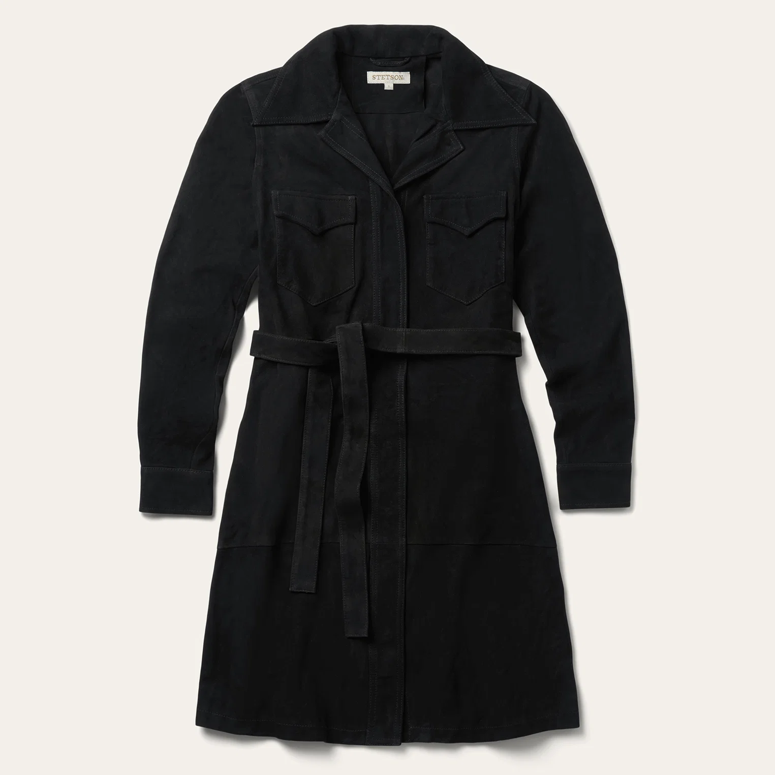 Suede Western Shirt Dress
