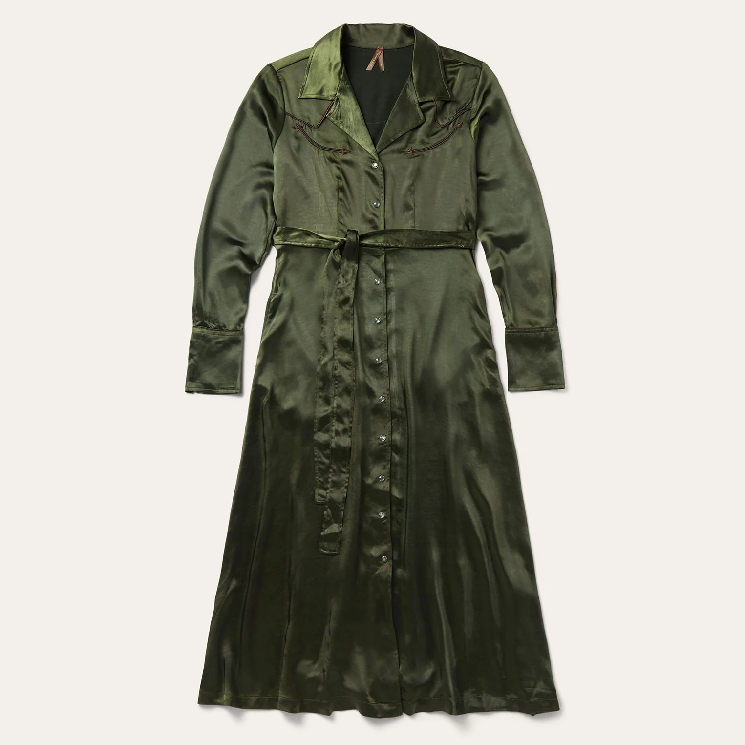 Satin Western Dress