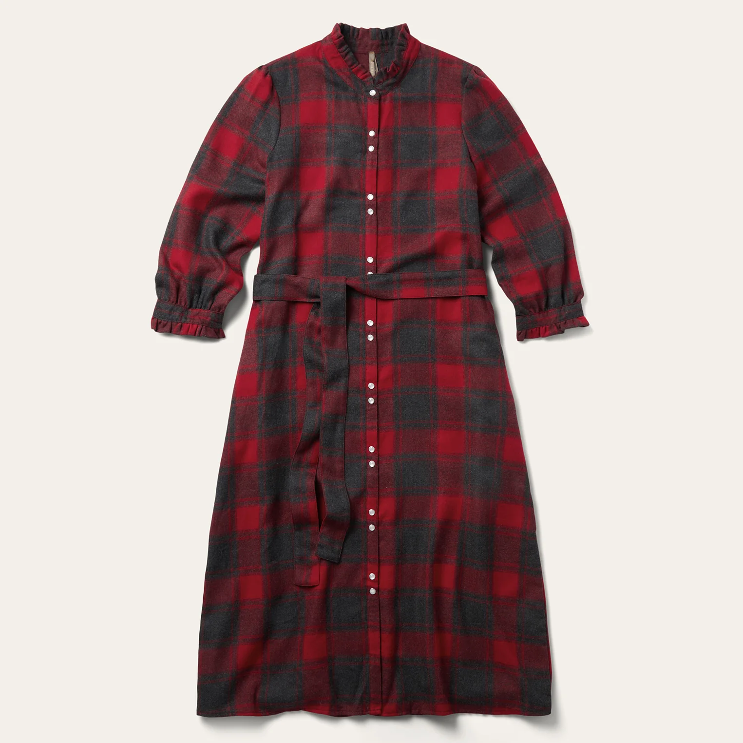 Buffalo Plaid Prairie Shirt Dress