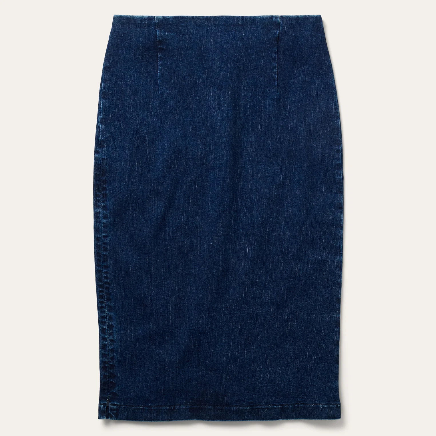 Stretch Denim Pencil Skirt