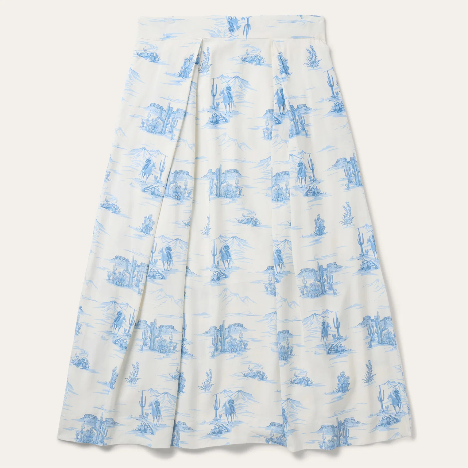 Indigo Trail Print Skirt
