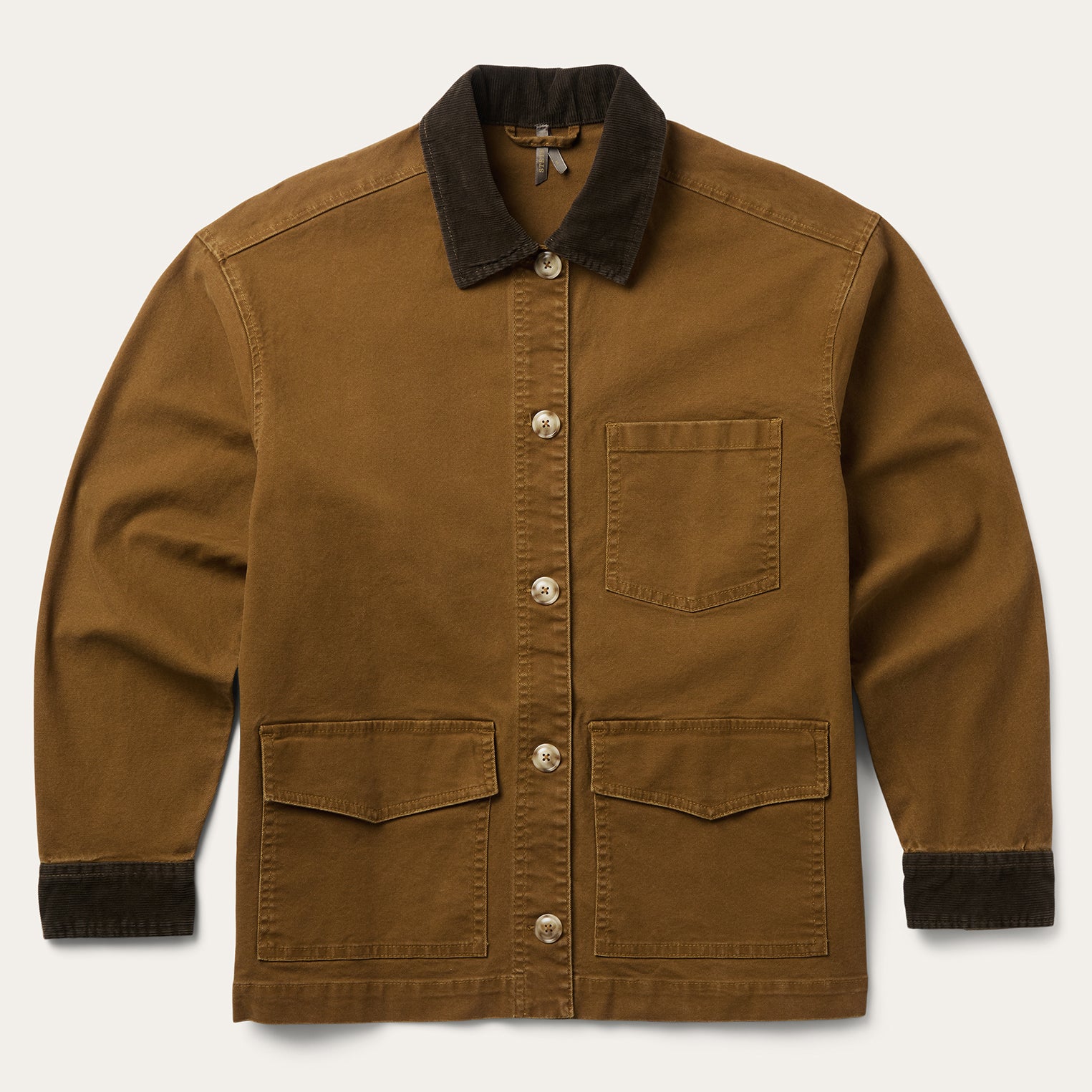 Corduroy Collar Canvas Barn Jacket