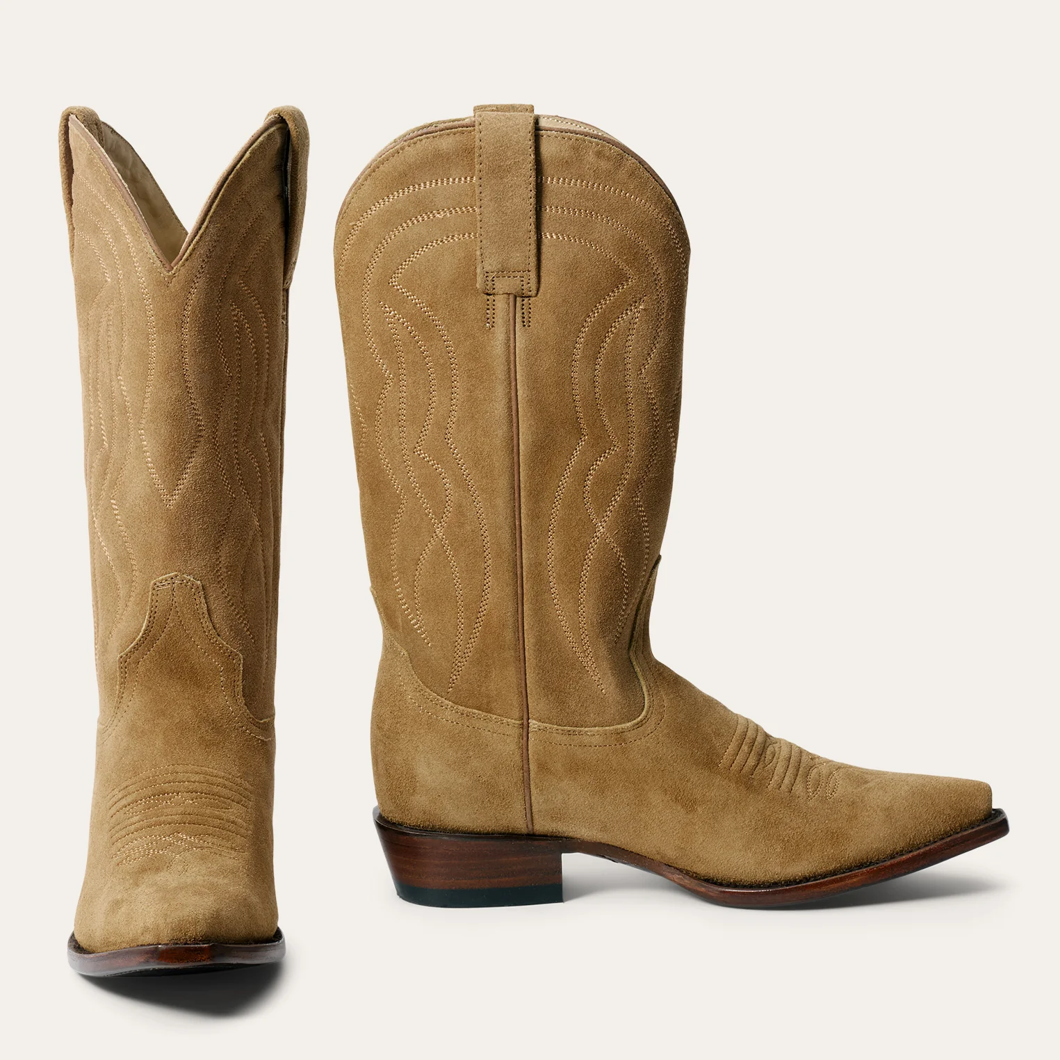Stetson & THE GREAT. Suede Cowboy Boot