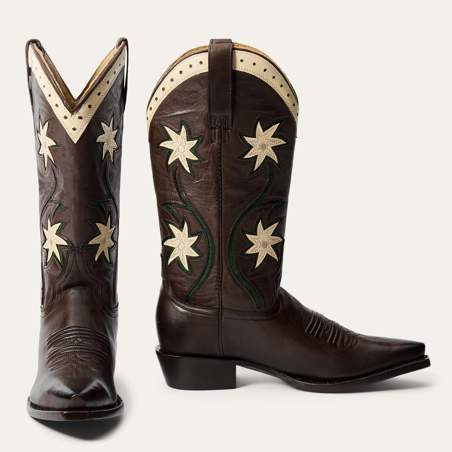Stetson & THE GREAT. Floral Cowboy Boot