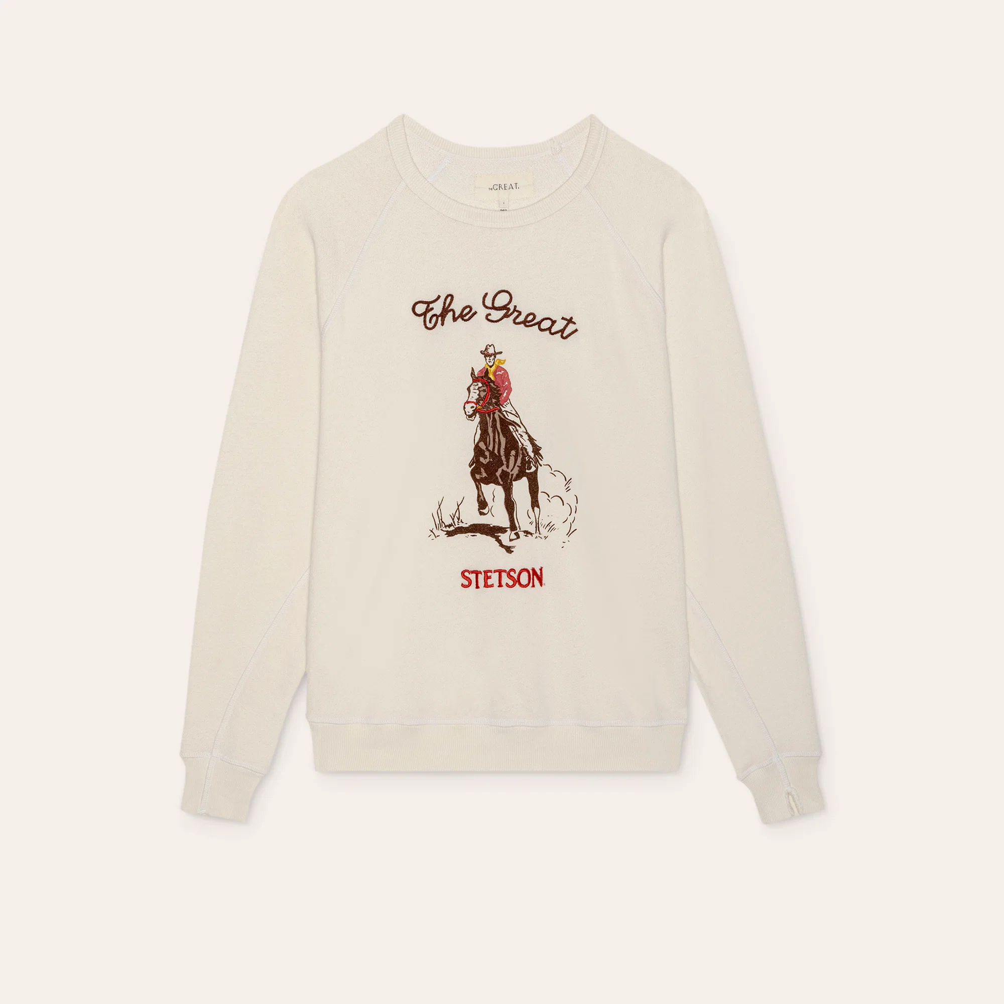 Stetson & THE GREAT. The College Sweatshirt with Stetson Graphic