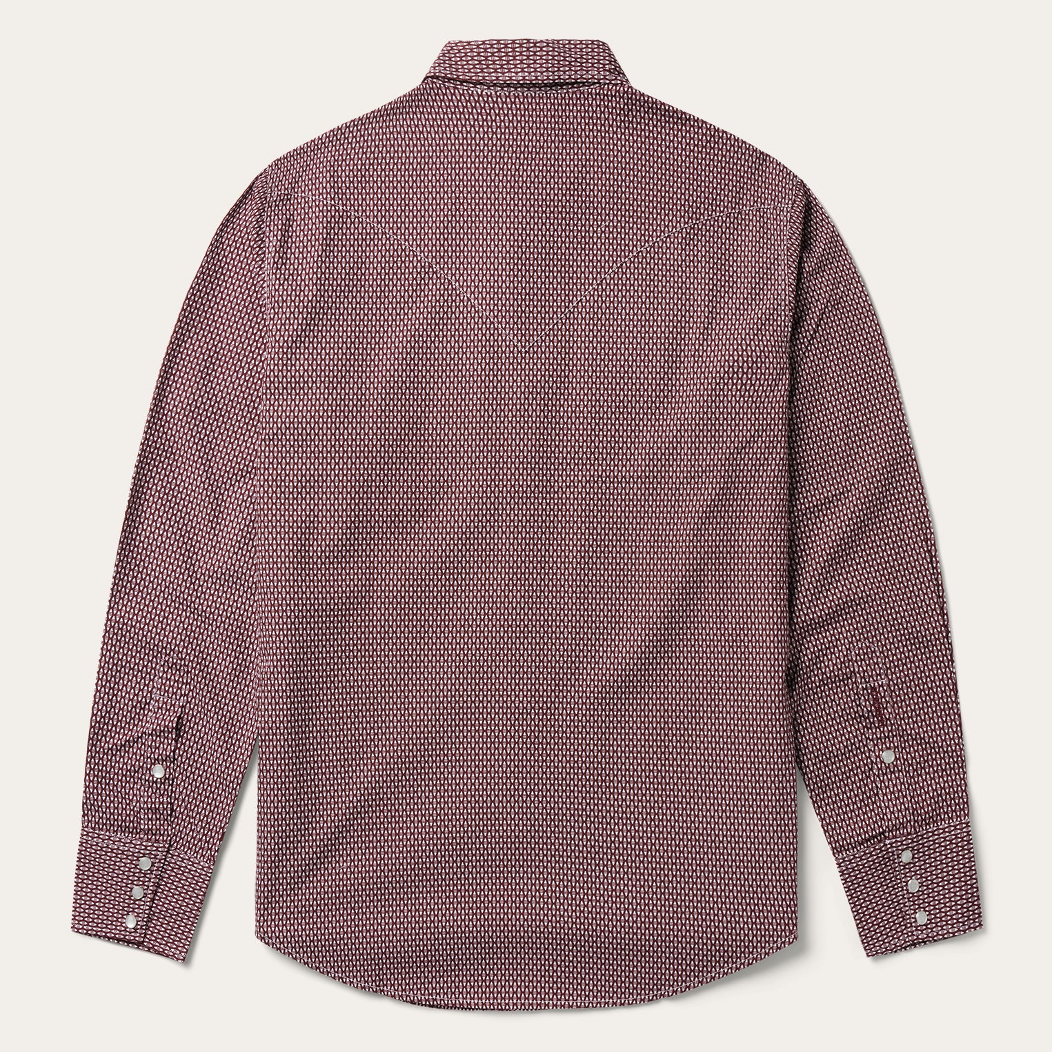 Broken Diamond Print Western Shirt - Image 4