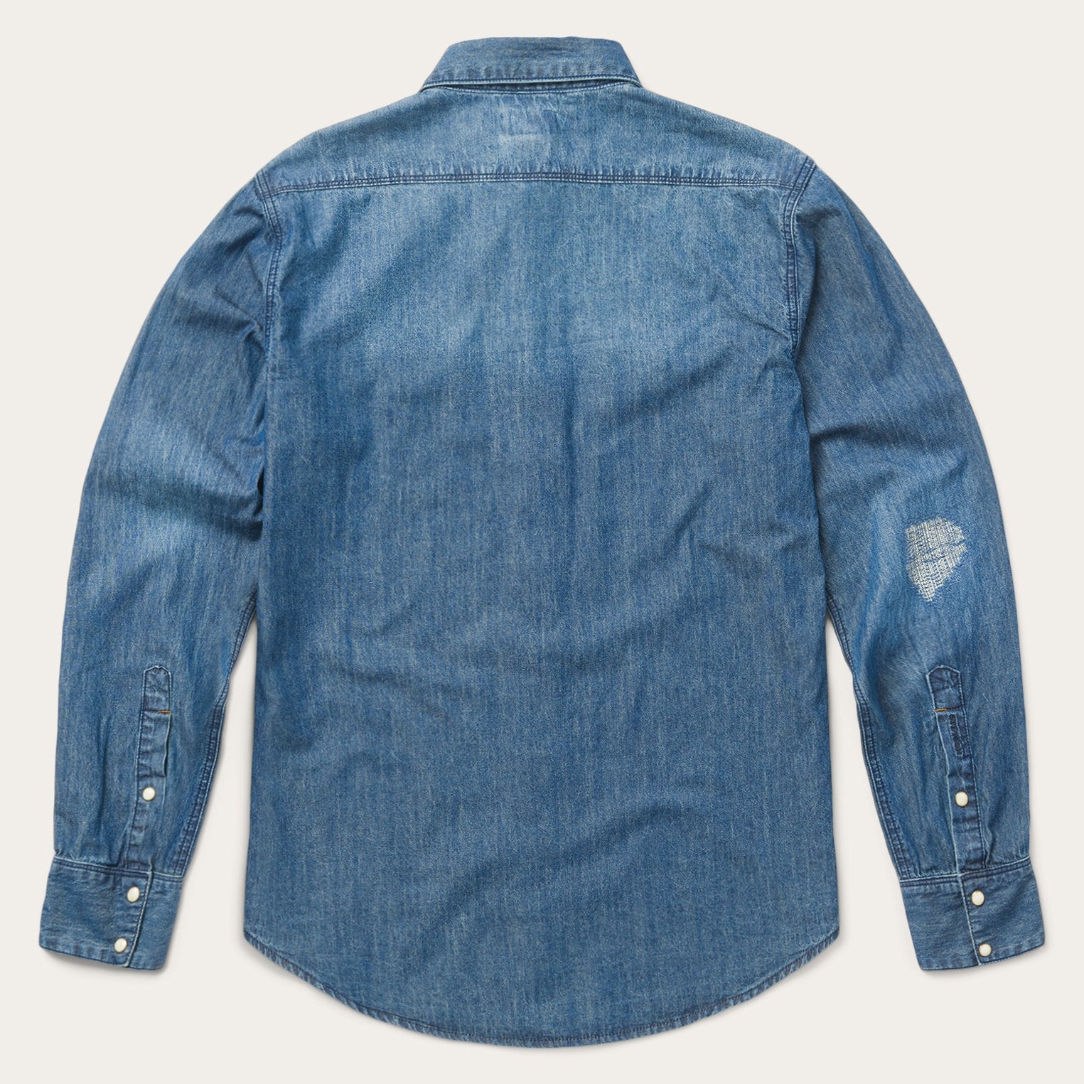 Medium Blue Denim Shirt - Image 7