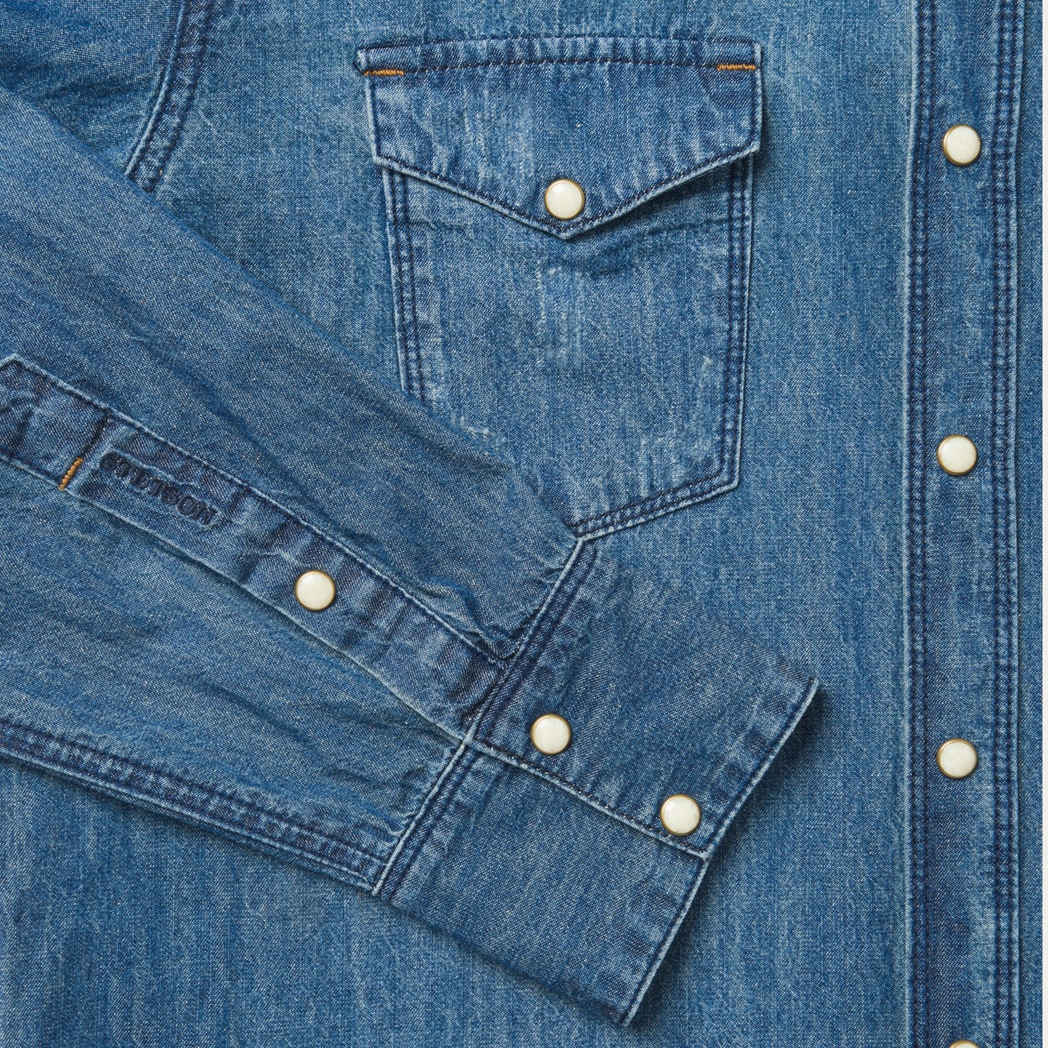 Medium Blue Denim Shirt - Image 10