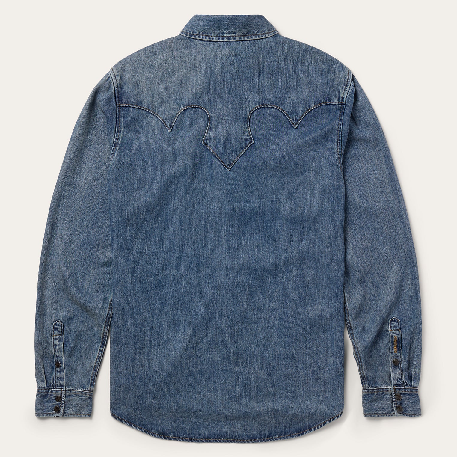 Retro Denim Western Shirt - Image 2