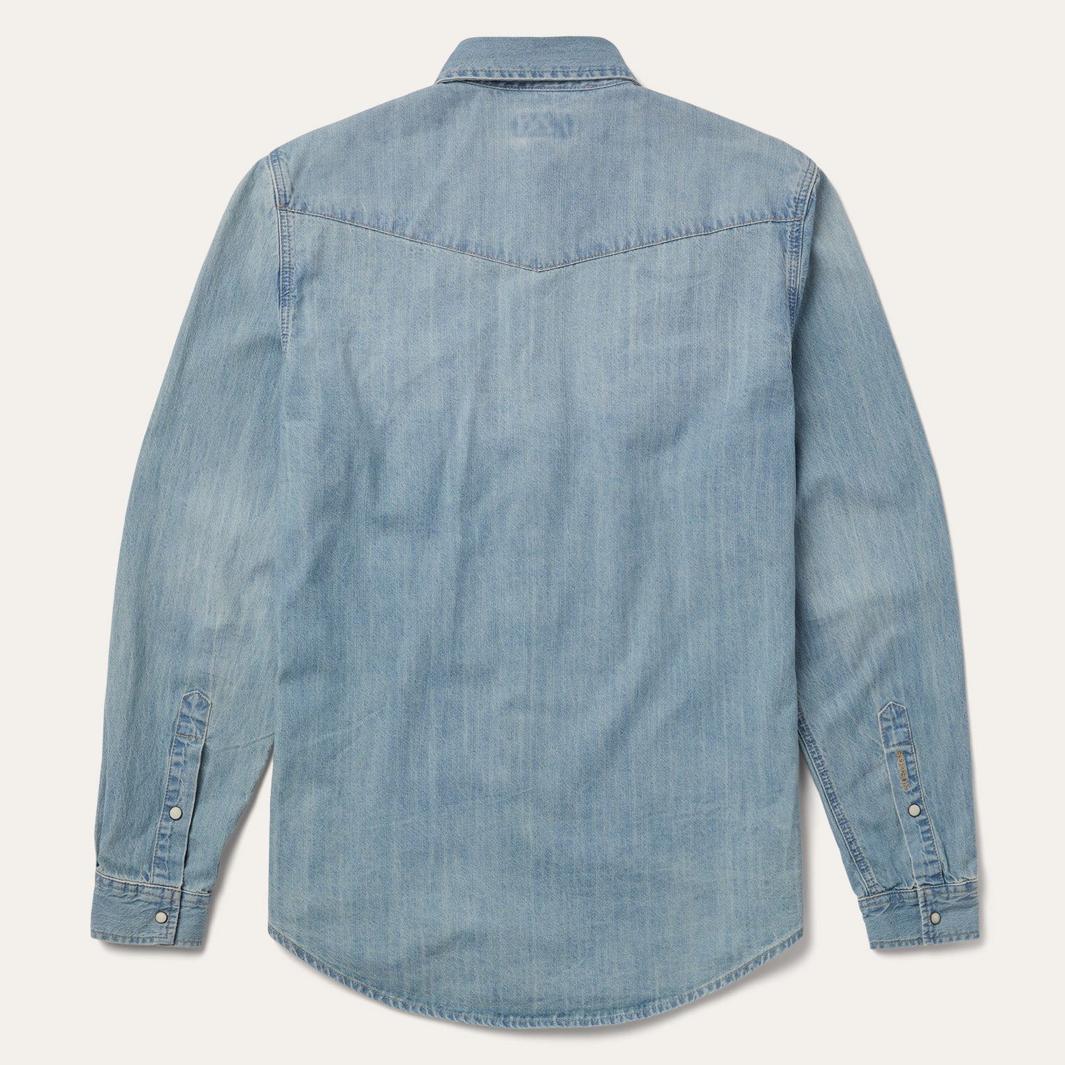 Long-Sleeved Denim Shirt - Image 7