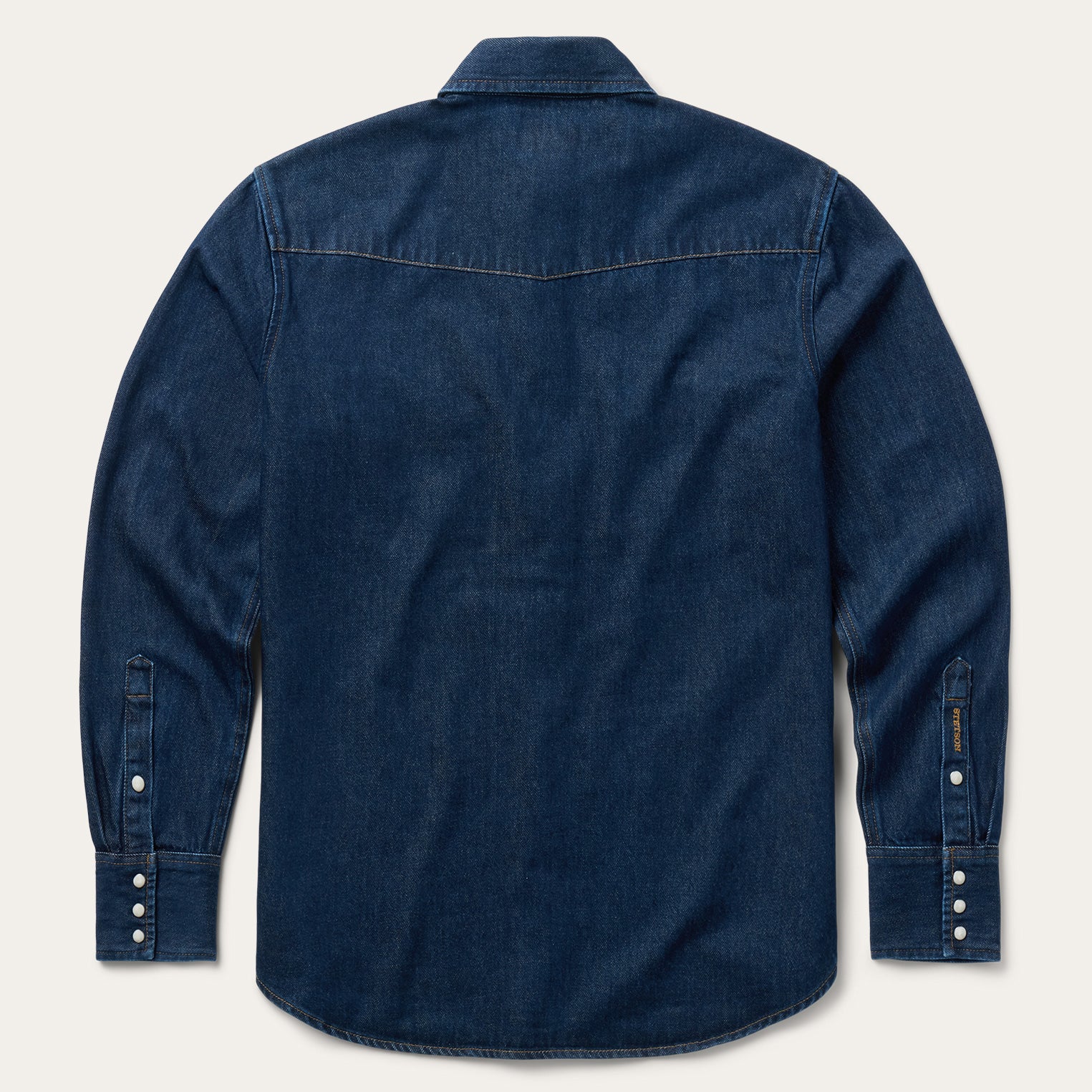 Raw Denim Western Shirt - Image 5