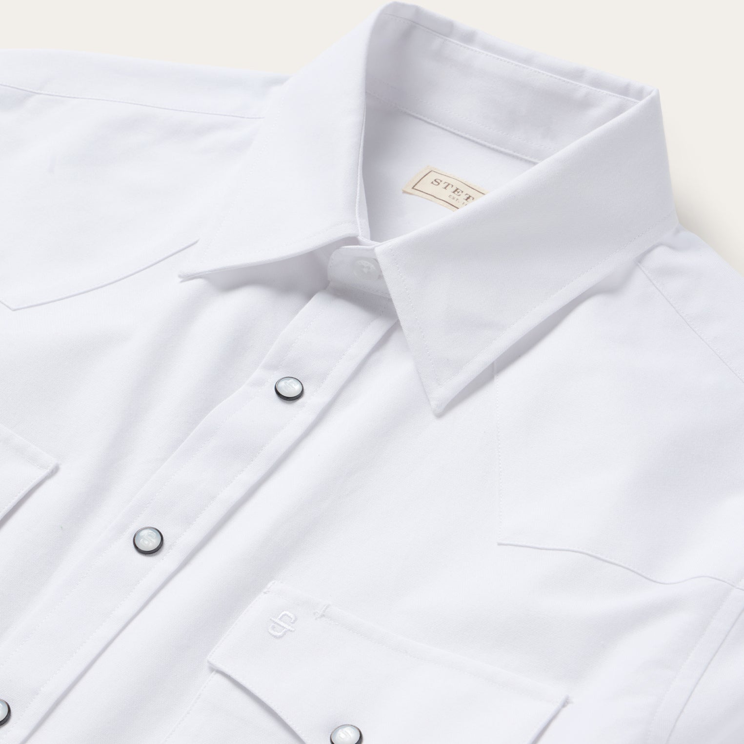 White Oxford Western Shirt - Image 7