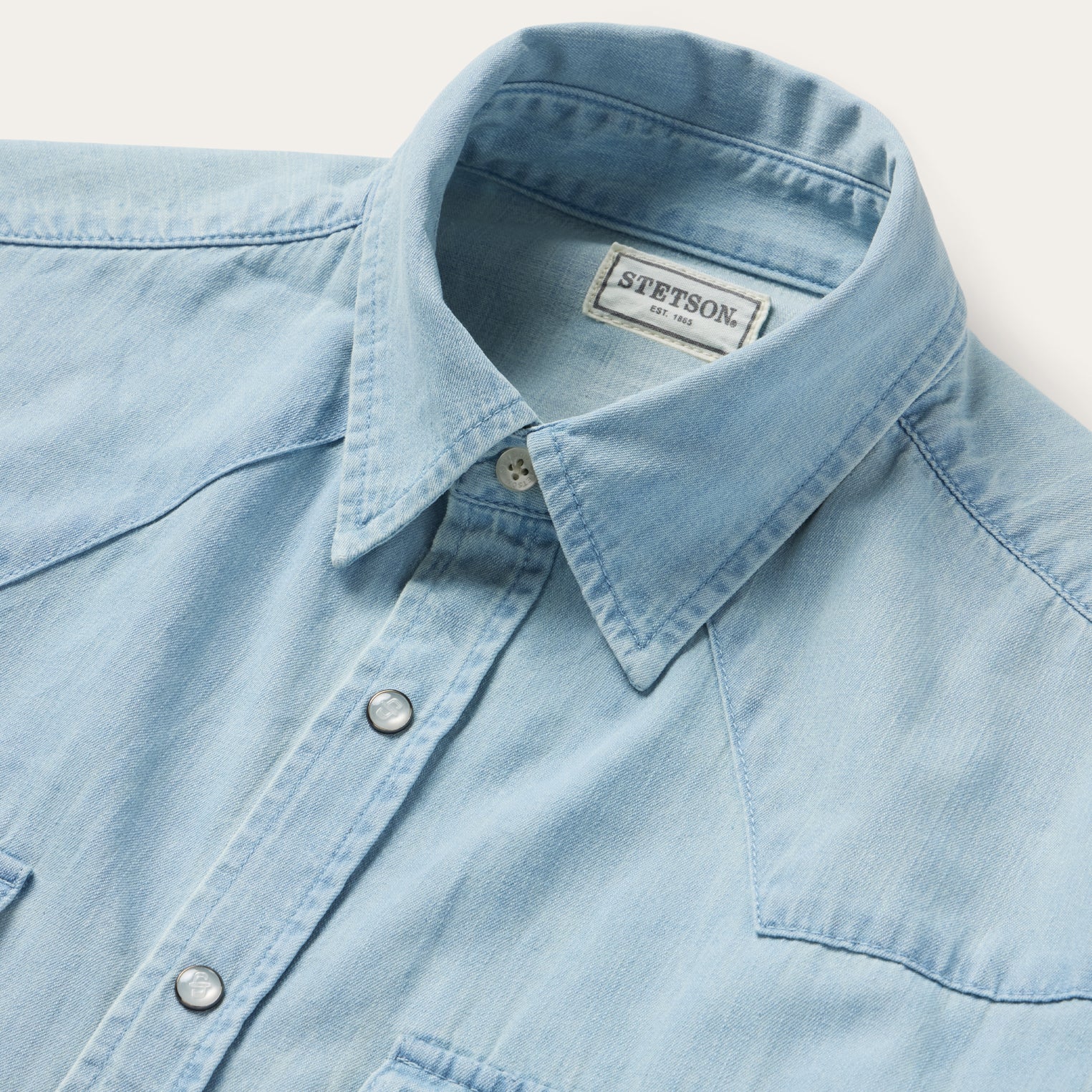 Chambray Oxford Western Shirt - Image 6