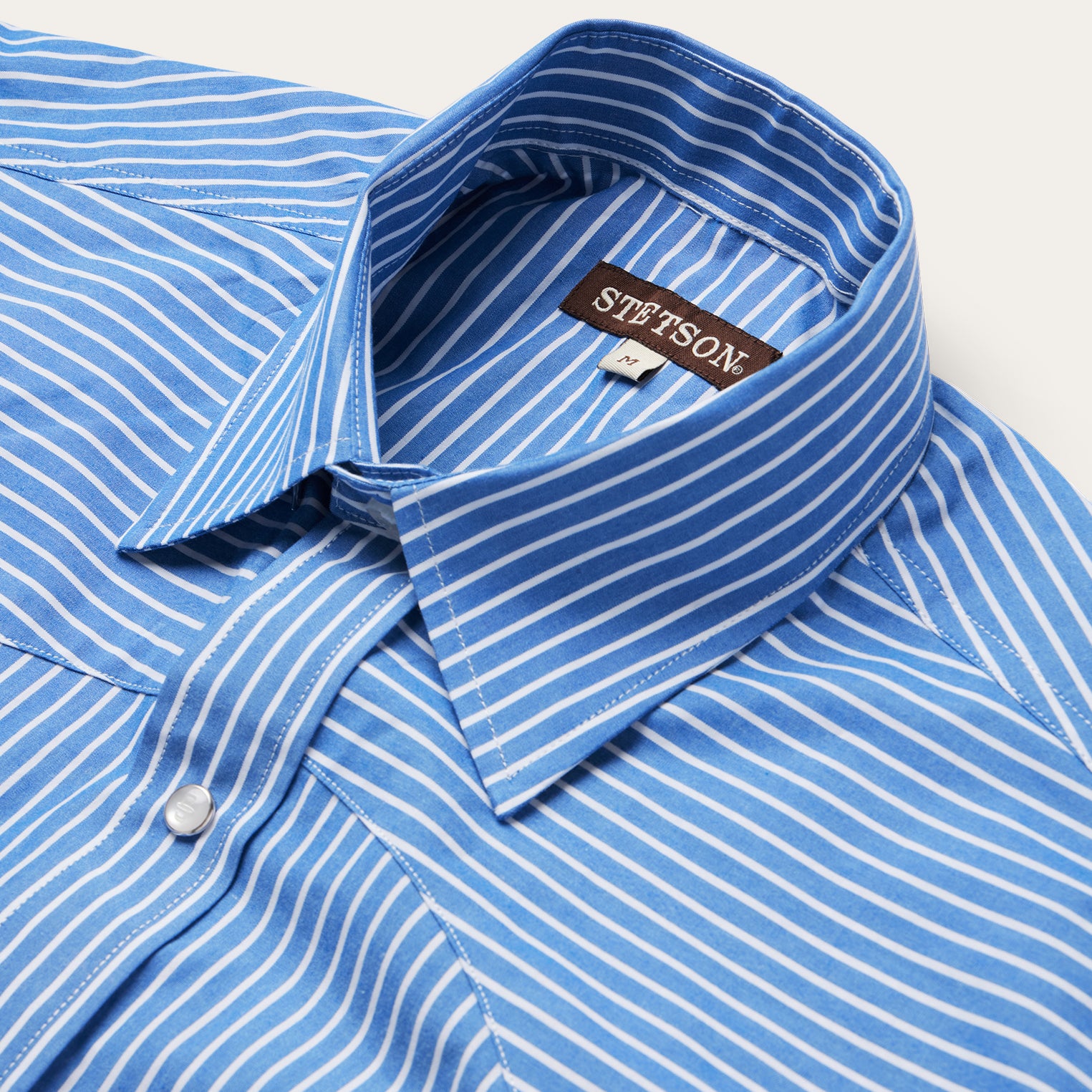 Blue Western Stripe Shirt - Image 3