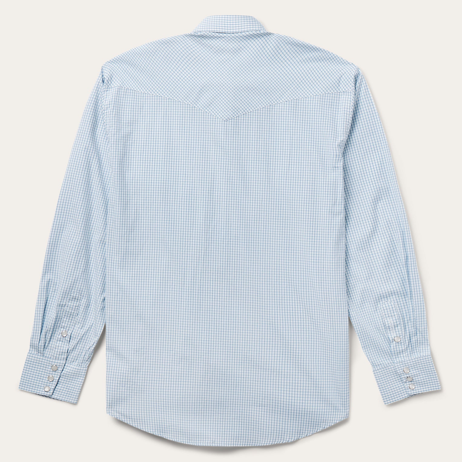 Two Stripe Check Western Shirt - Image 4
