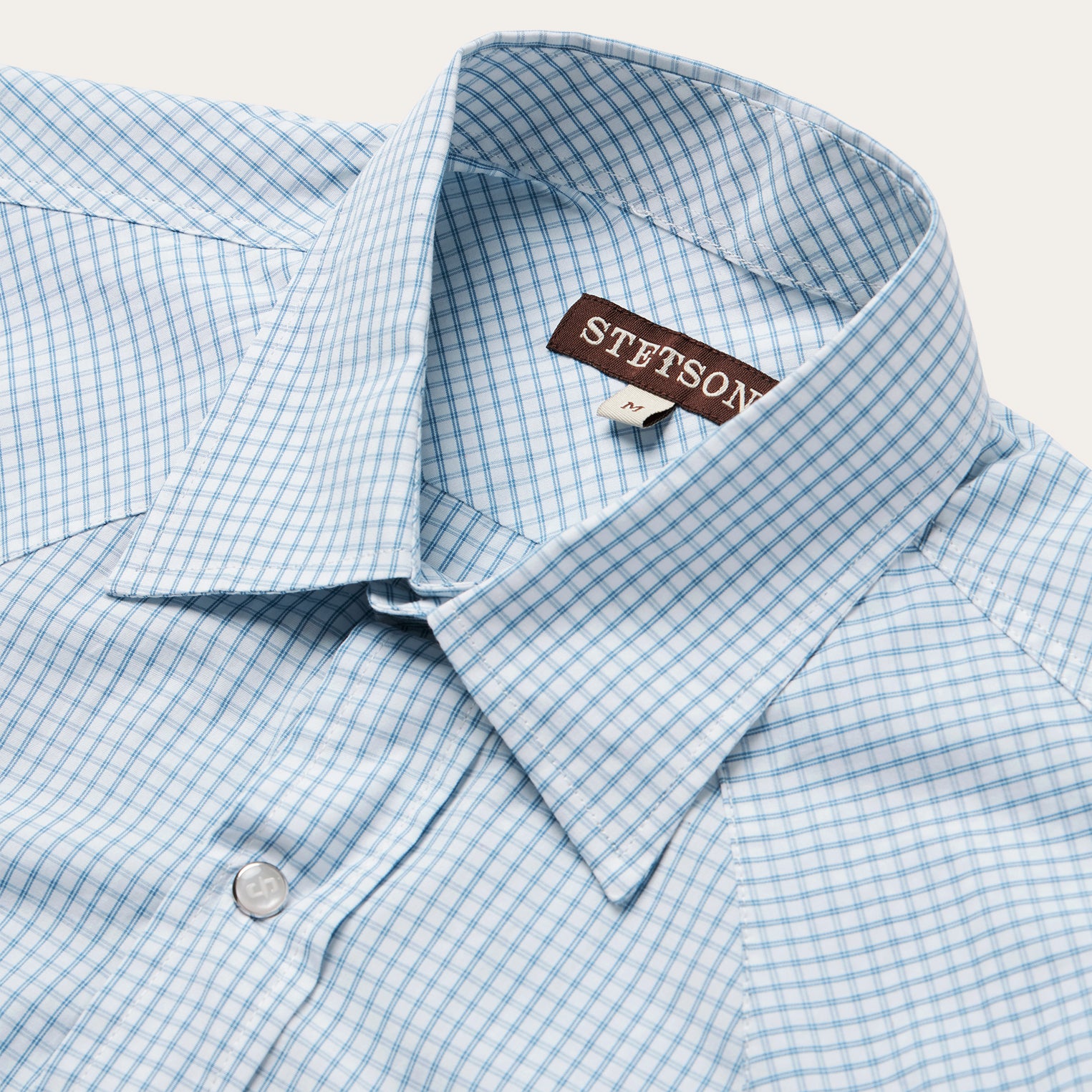 Two Stripe Check Western Shirt - Image 5