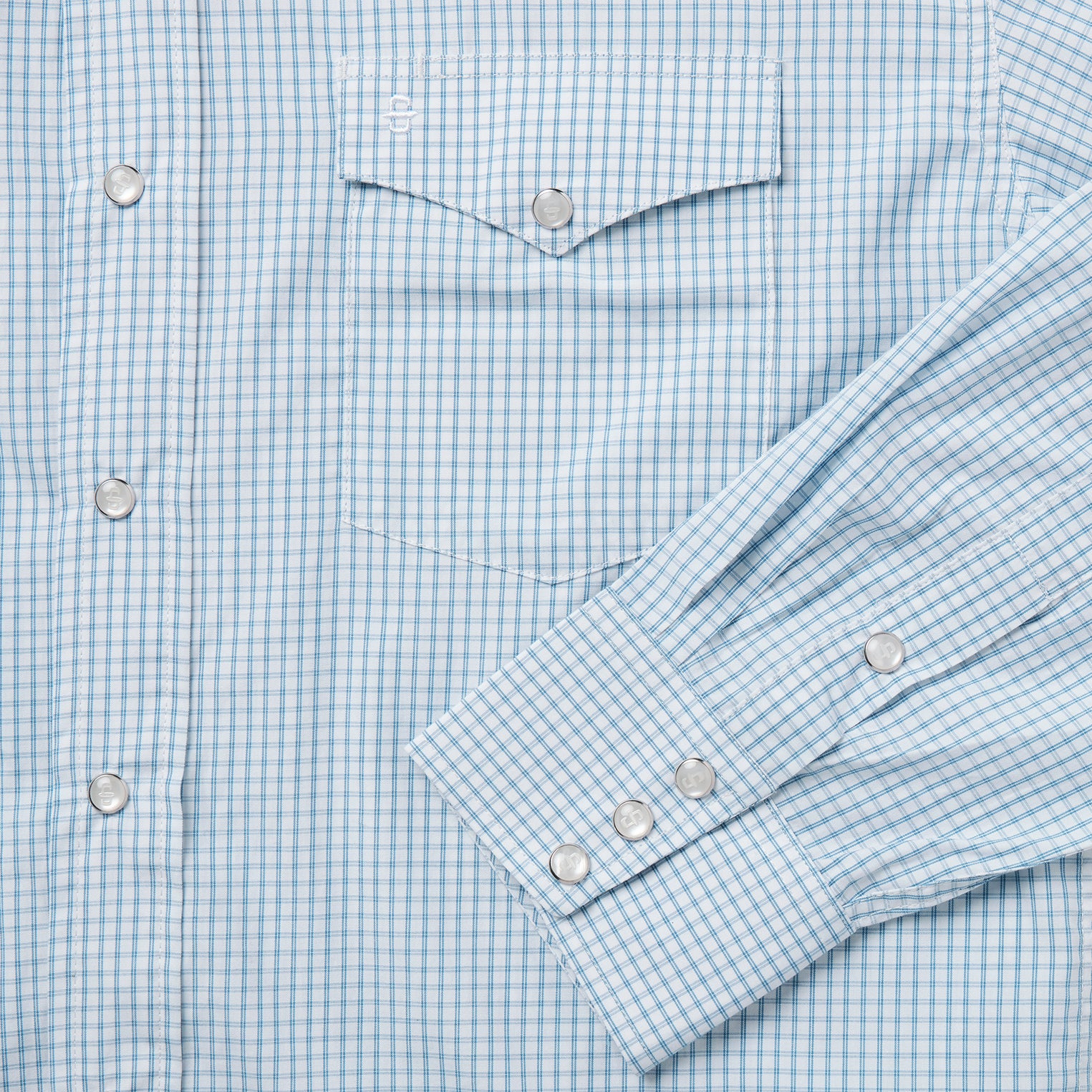 Two Stripe Check Western Shirt - Image 7