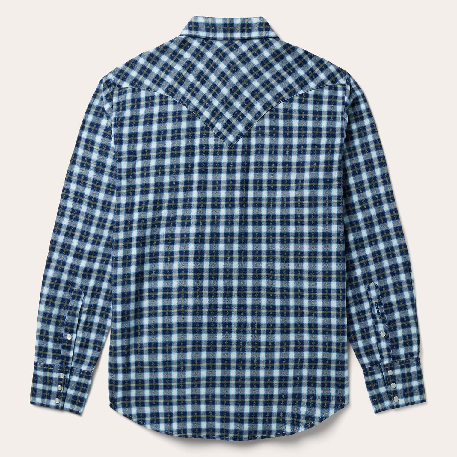 Plaid Twill Dobby Western Shirt - Image 2