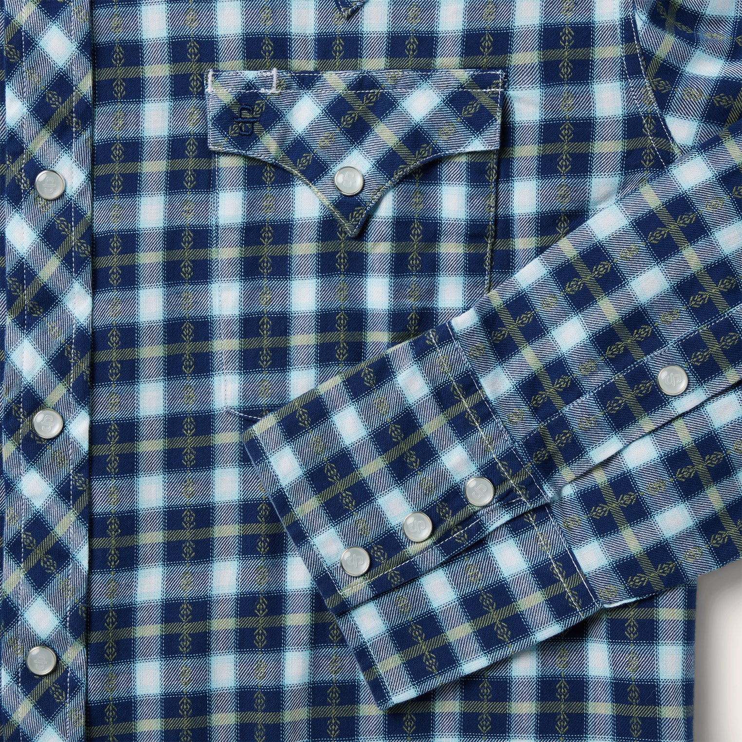 Plaid Twill Dobby Western Shirt - Image 5