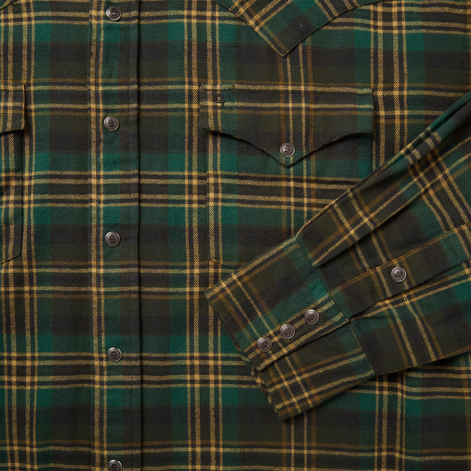 Brushed Flannel Western Shirt - Image 5