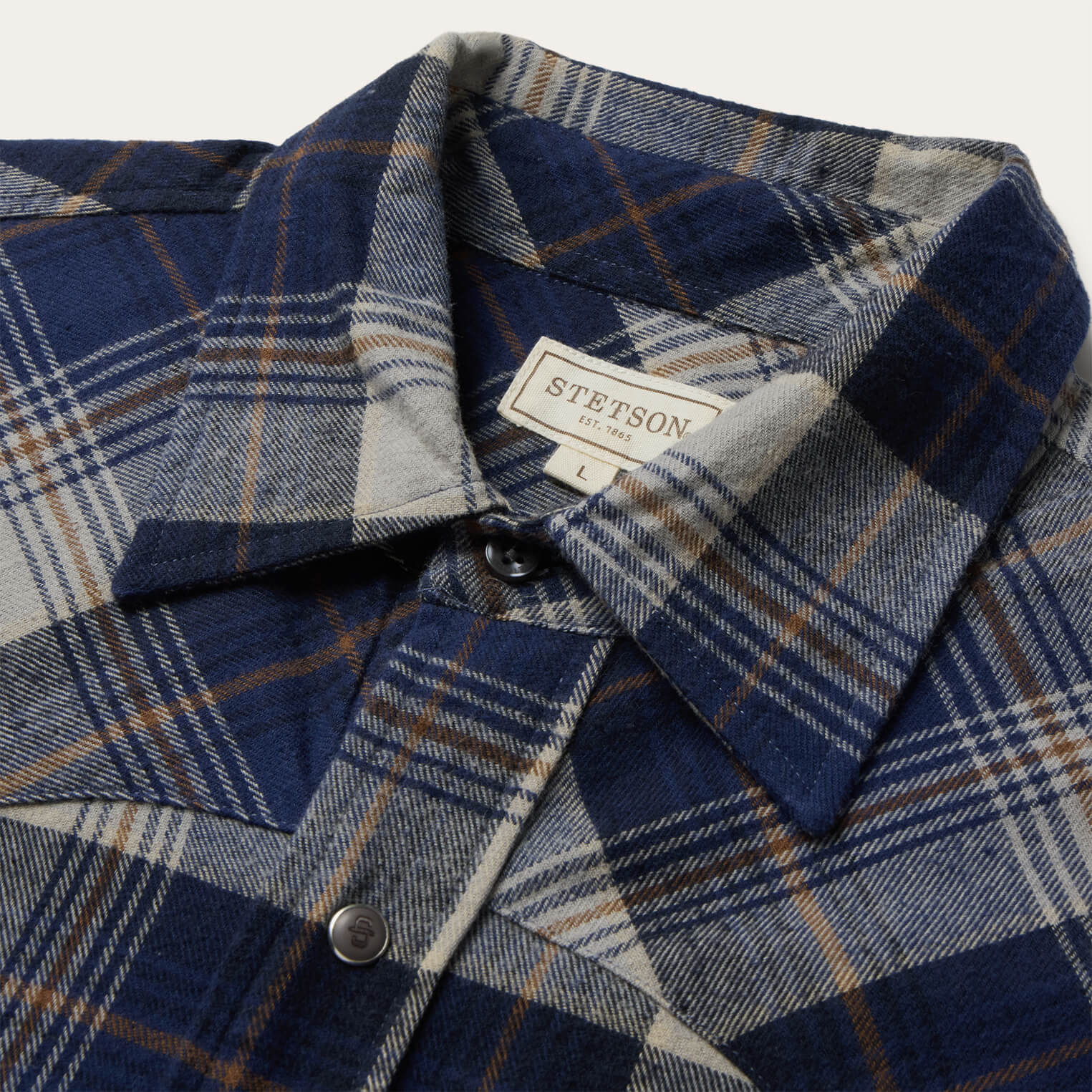 Brushed Flannel Western Shirt - Image 3