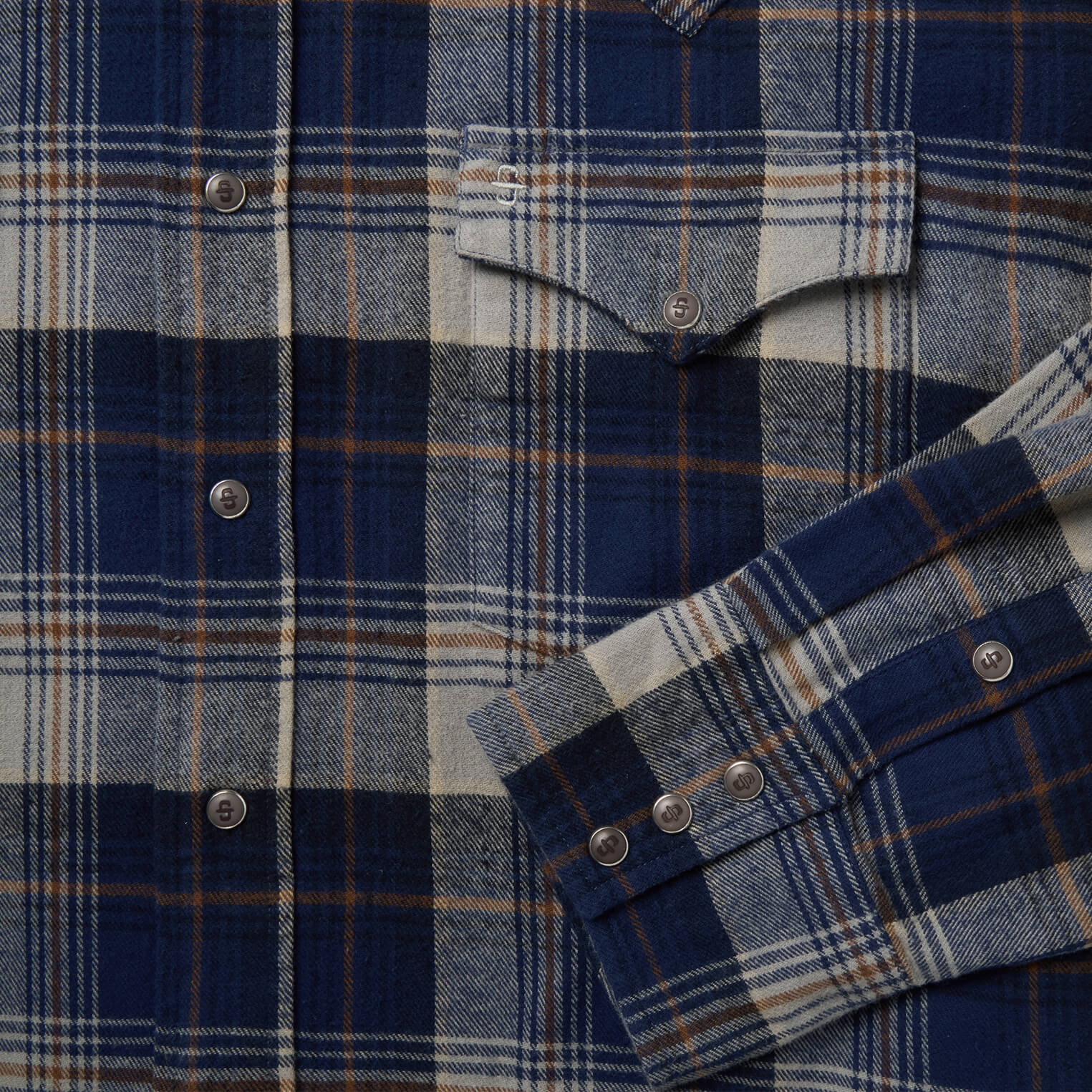 Brushed Flannel Western Shirt - Image 5