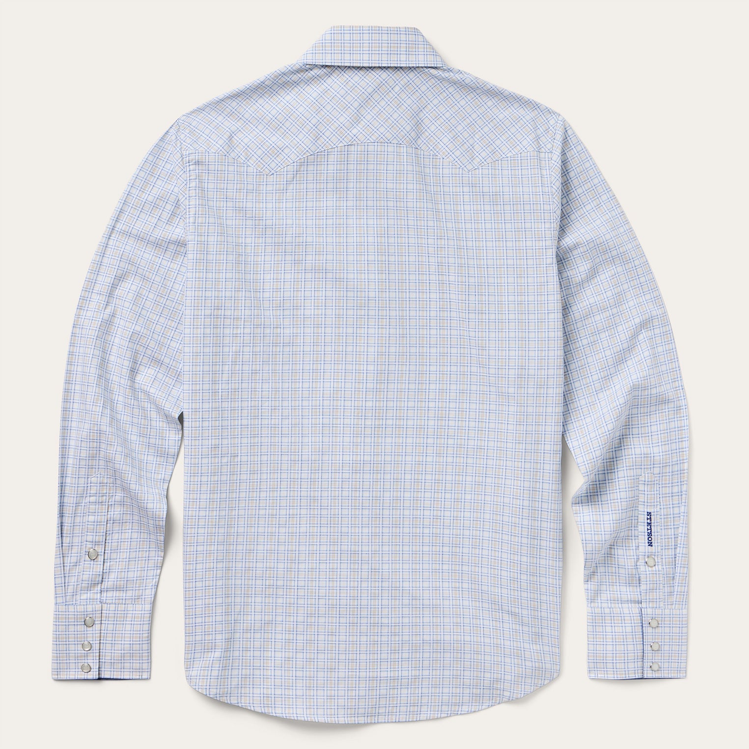 Ombre Plaid Check Western Shirt - Image 2