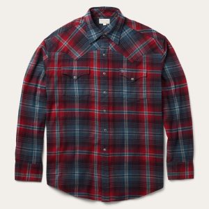 Brushed Twill Plaid Western Shirt