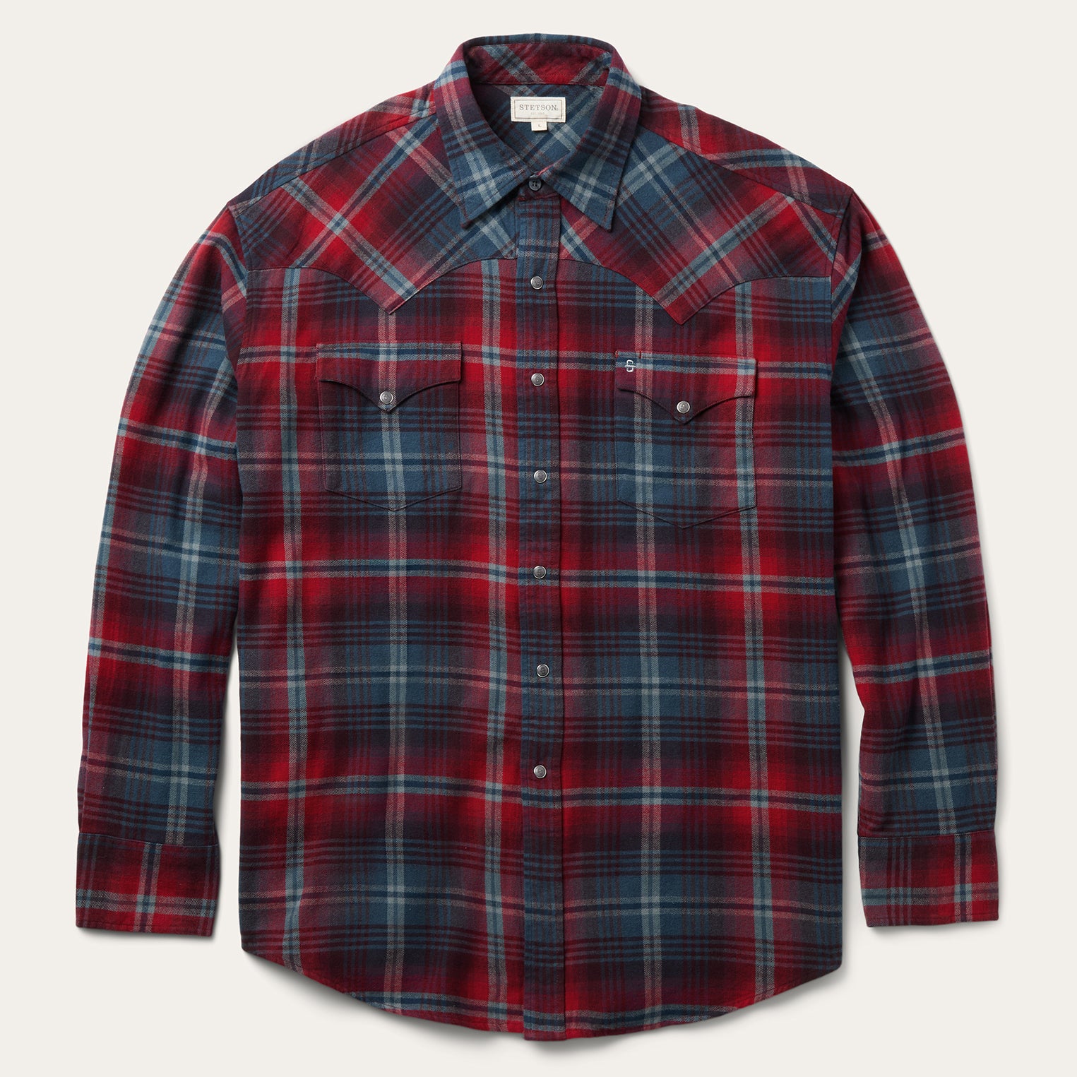Brushed Twill Plaid Western Shirt