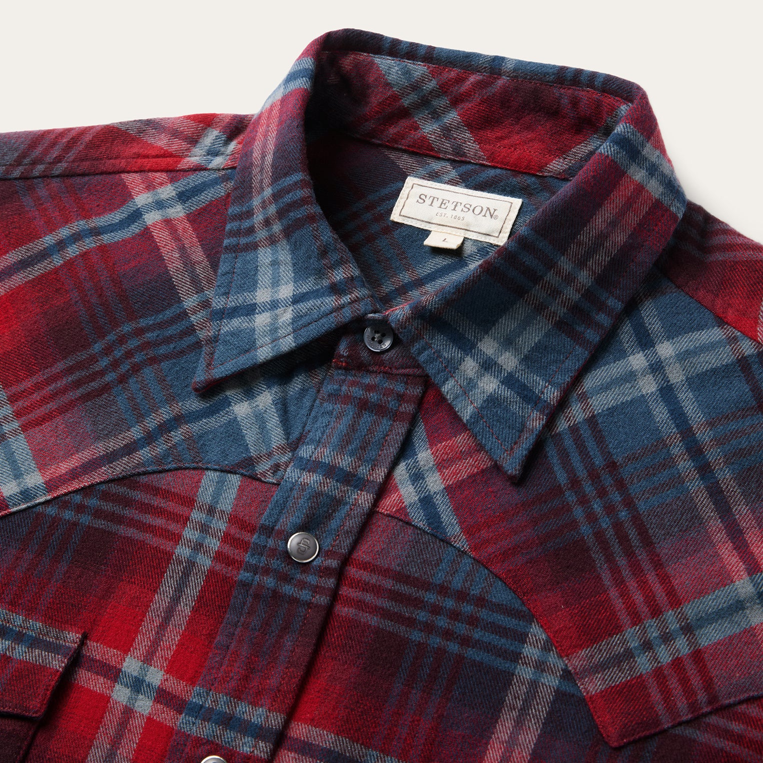 Brushed Twill Plaid Western Shirt - Image 3
