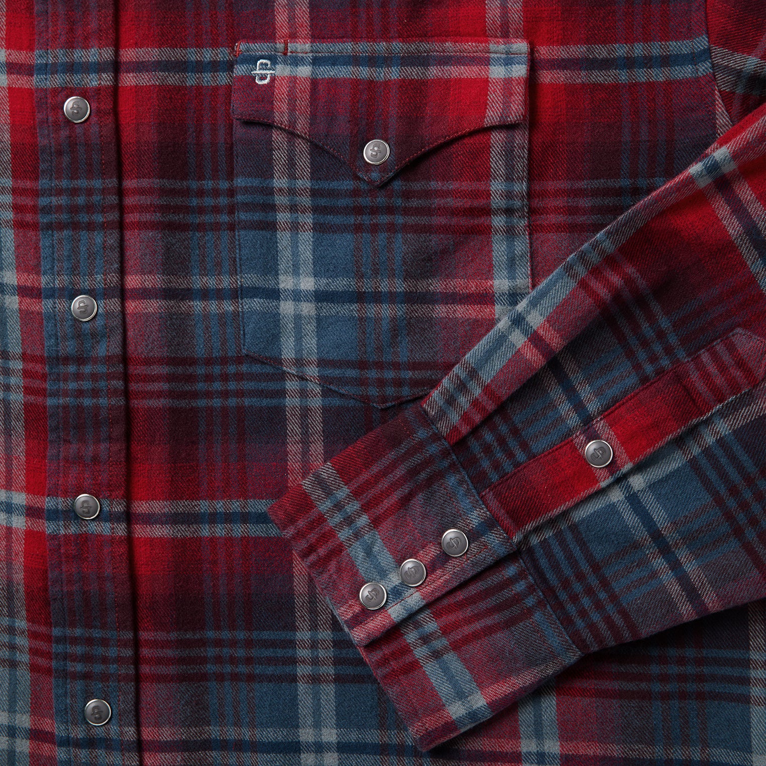 Brushed Twill Plaid Western Shirt - Image 5