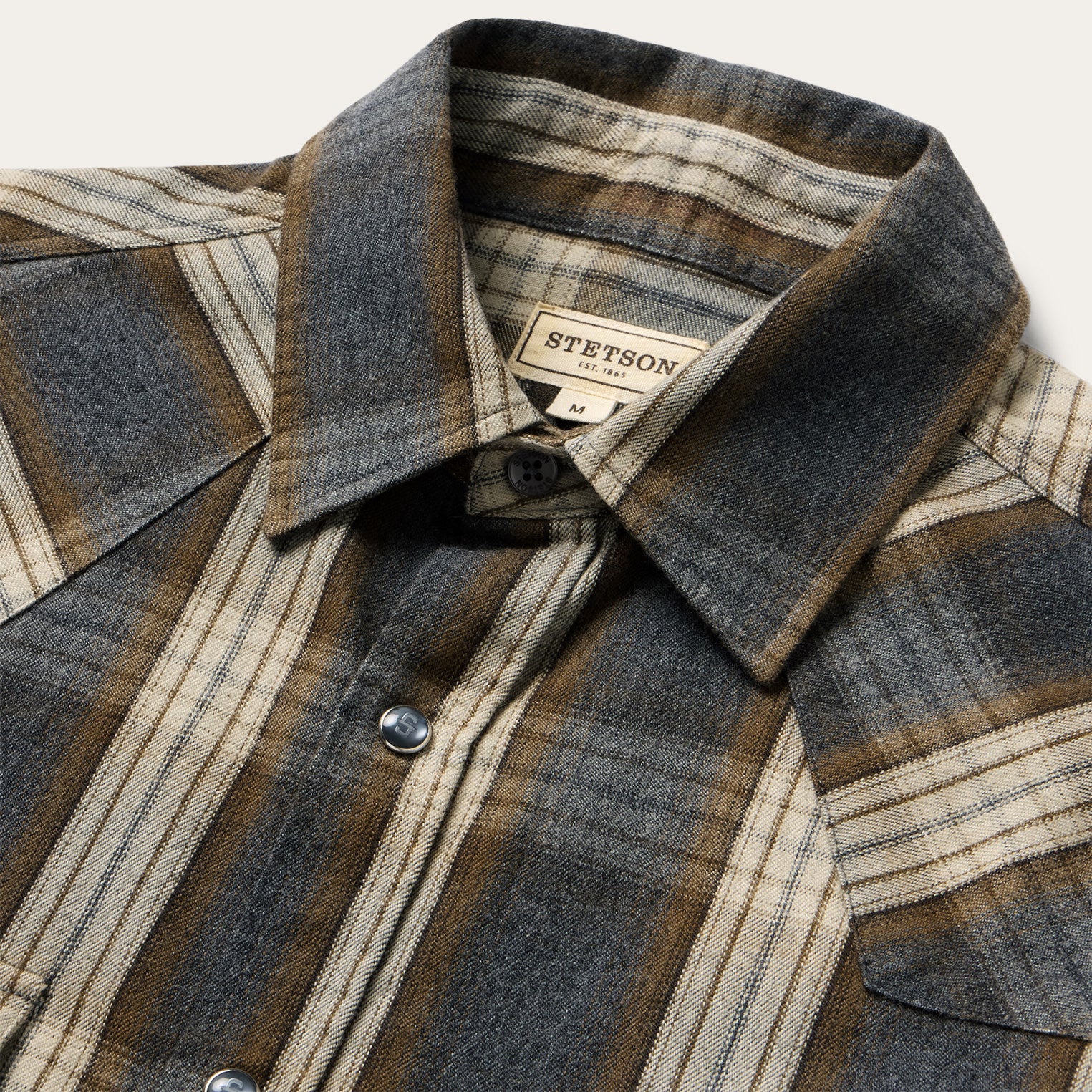 Heather Plaid Western Shirt - Image 5