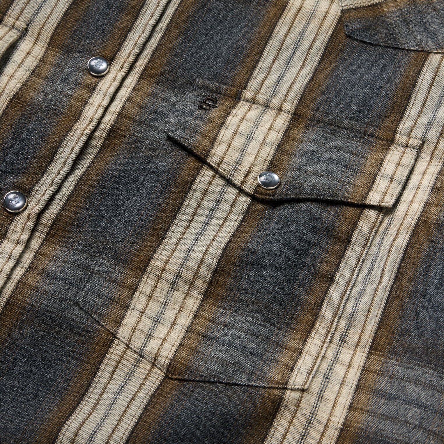 Heather Plaid Western Shirt - Image 6