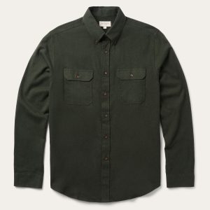 Brushed Heathered Flannel Shirt