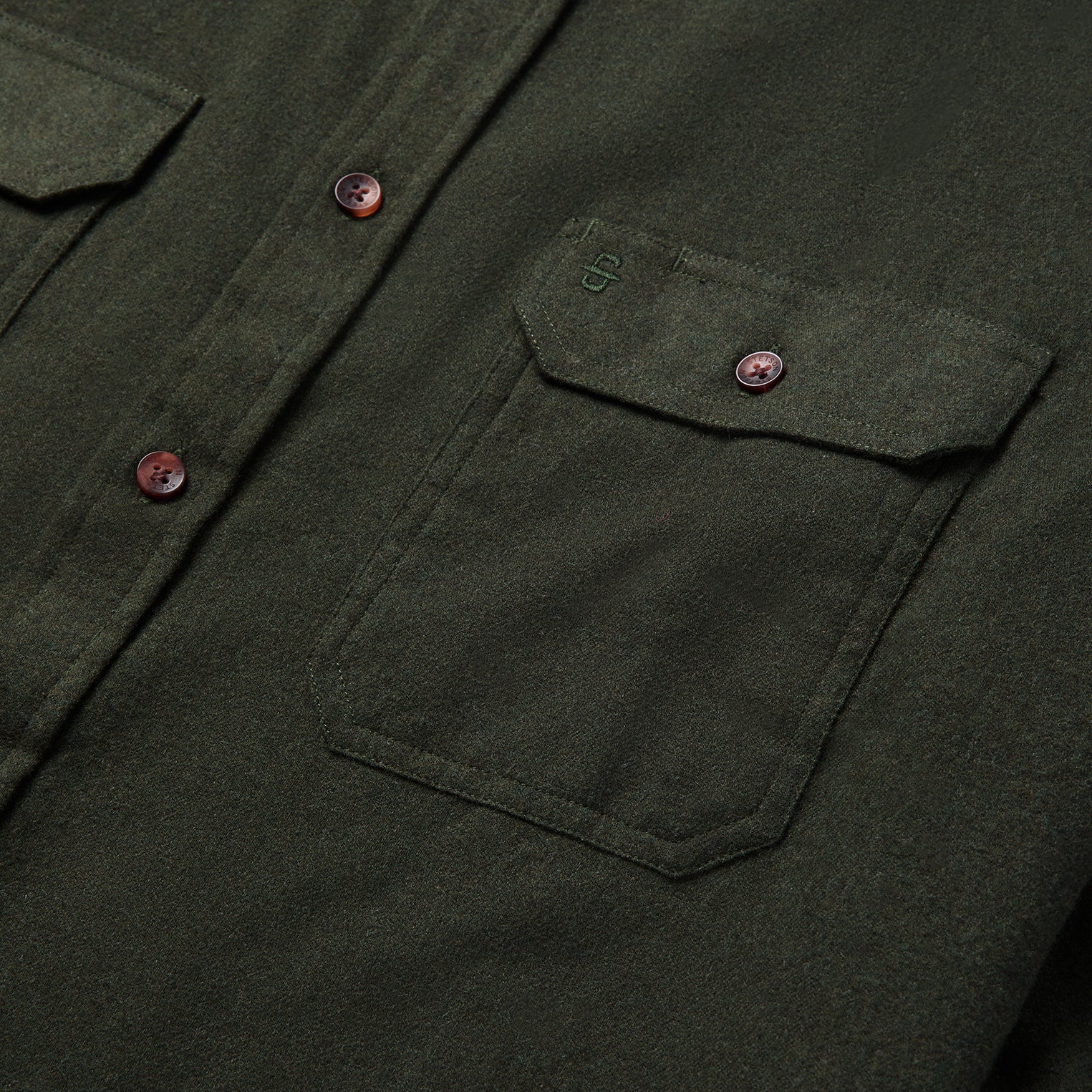 Brushed Heathered Flannel Shirt - Image 7