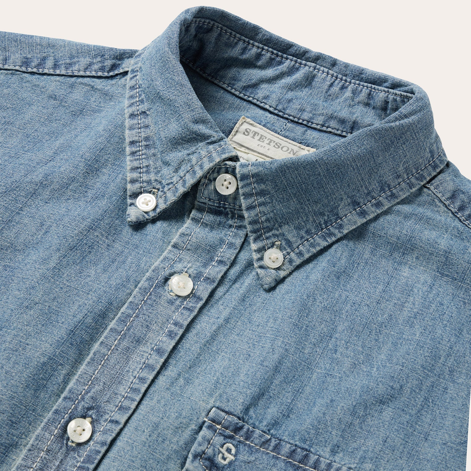Chambray Button-Down Shirt - Image 4