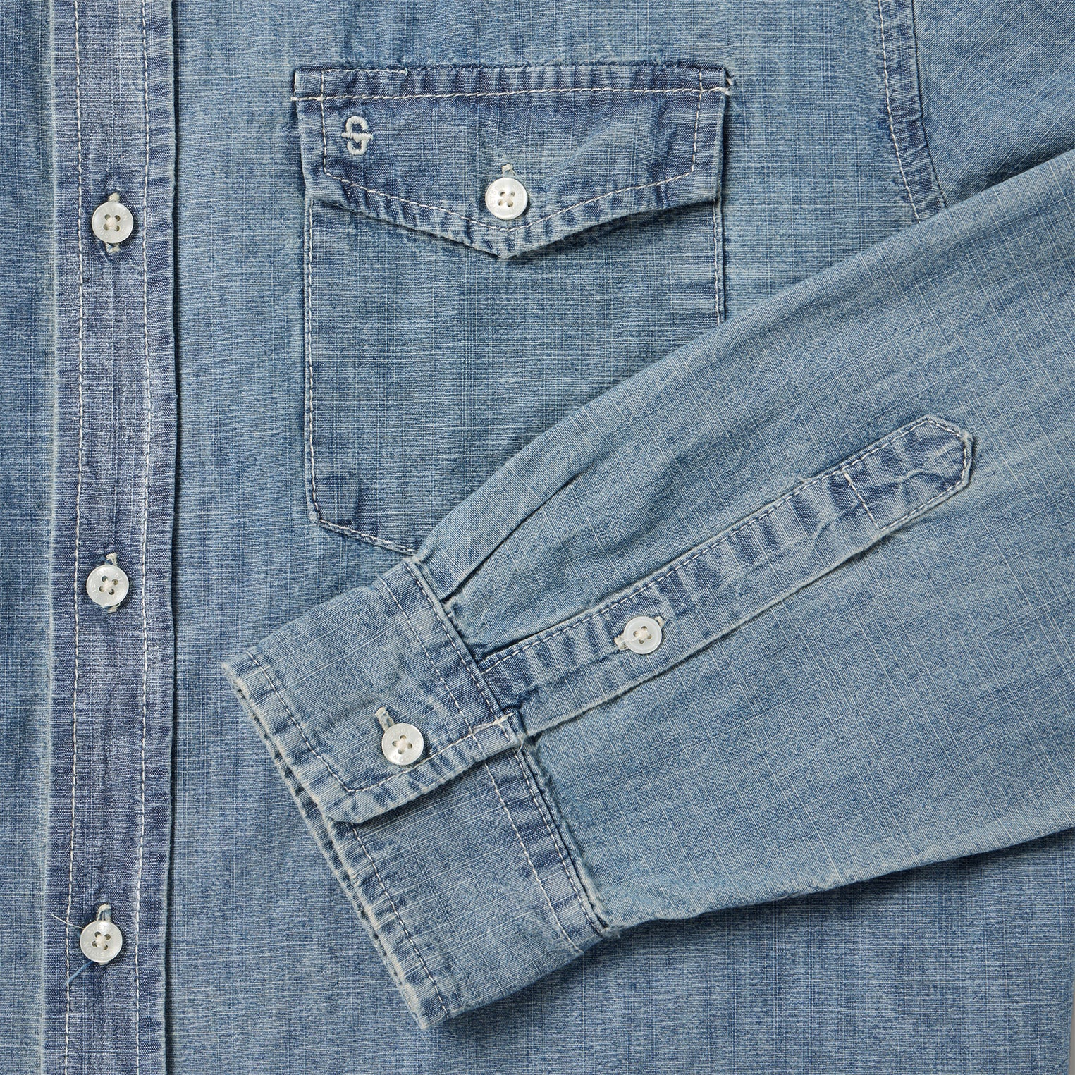 Chambray Button-Down Shirt - Image 6