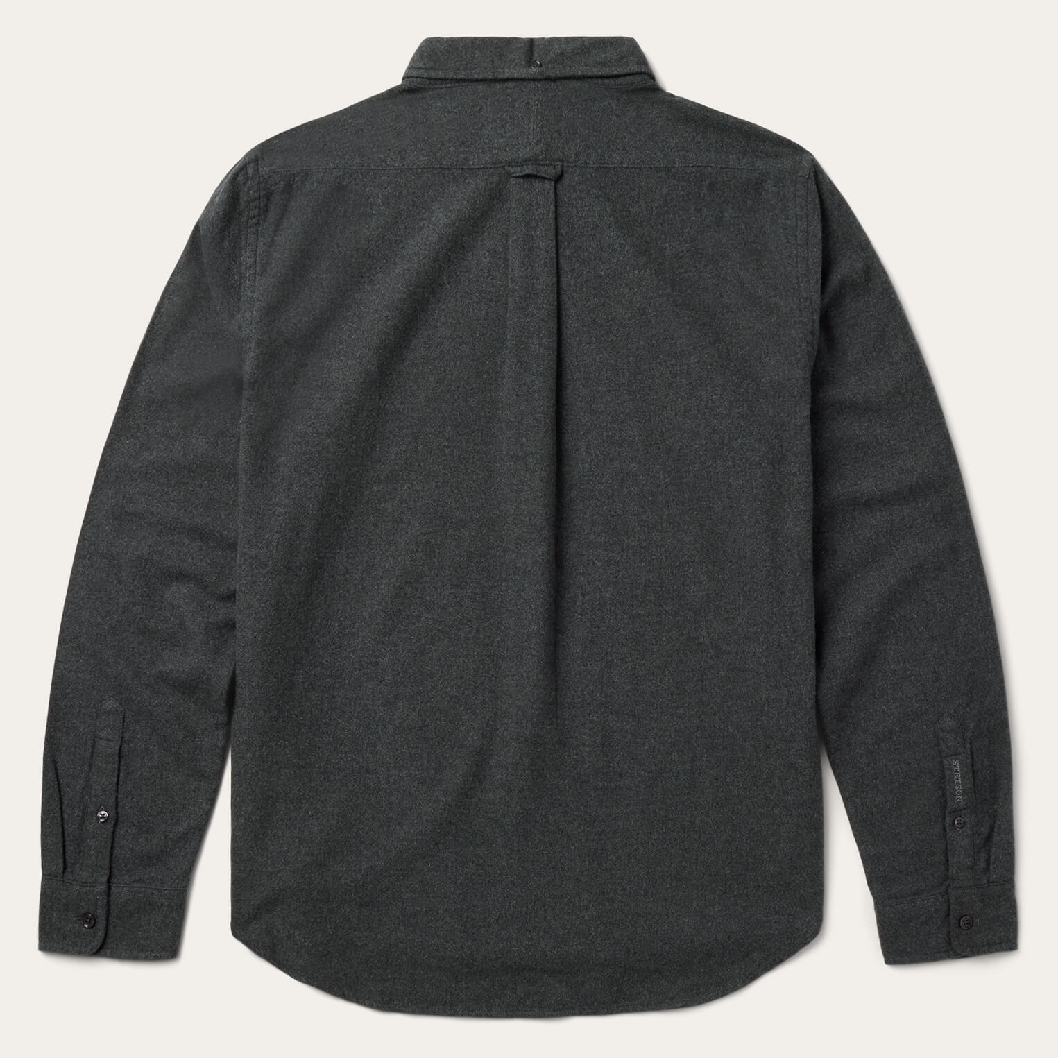 Heathered Flannel Button-Down Shirt - Image 4