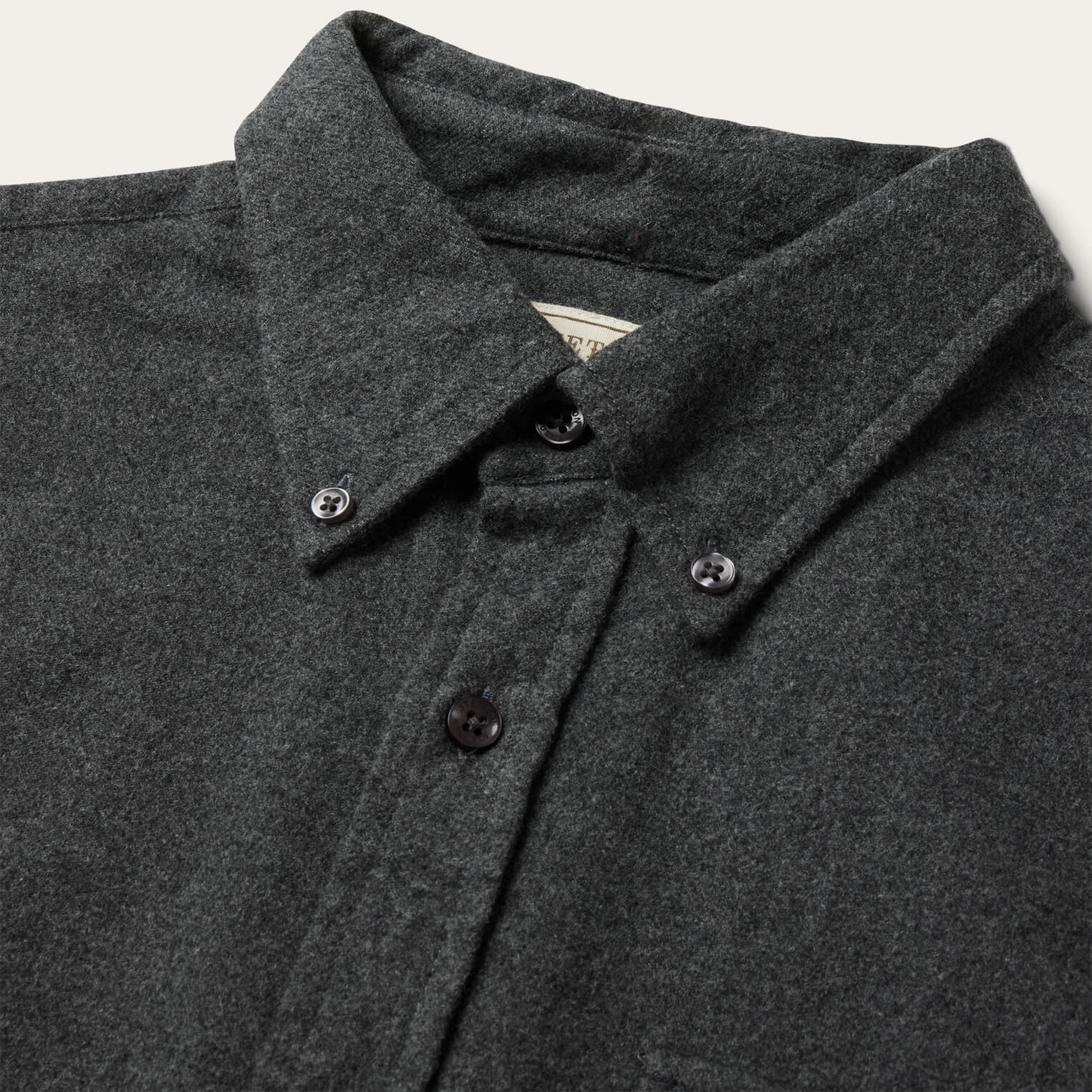 Heathered Flannel Button-Down Shirt - Image 5