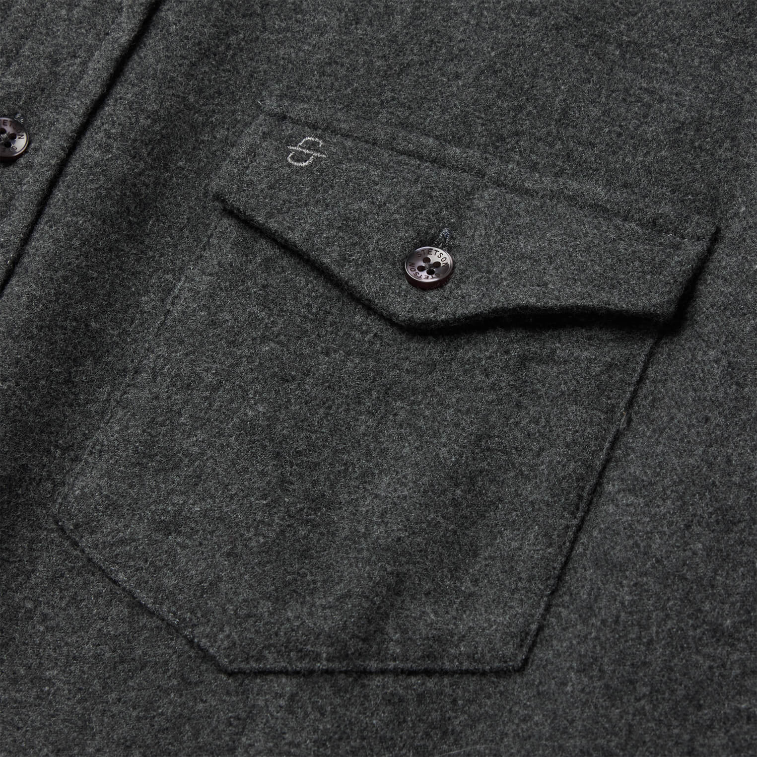 Heathered Flannel Button-Down Shirt - Image 6