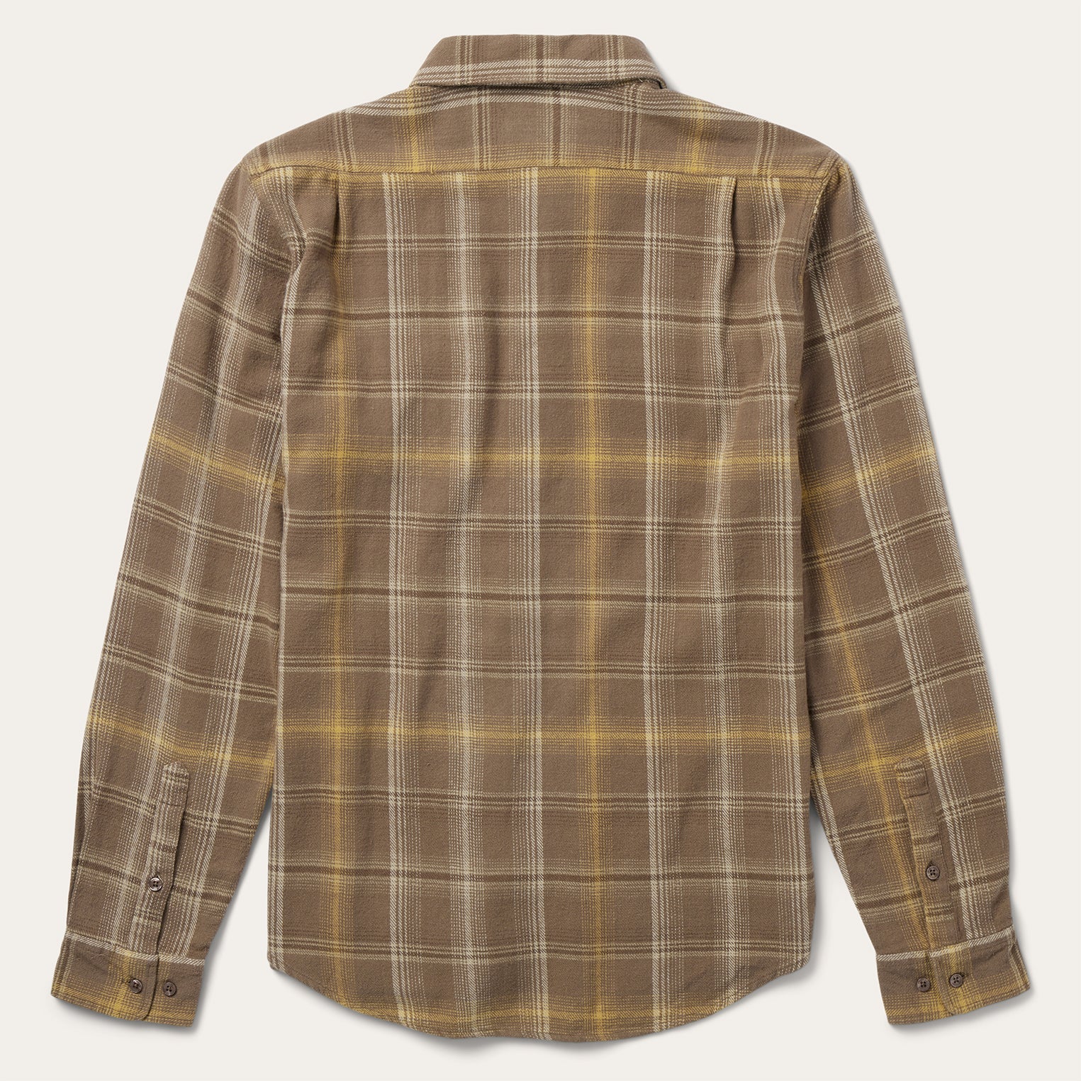Brown Flannel Button-Front Shirt - Image 2