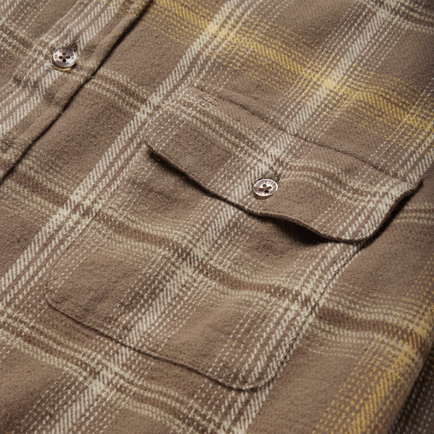 Brown Flannel Button-Front Shirt - Image 4